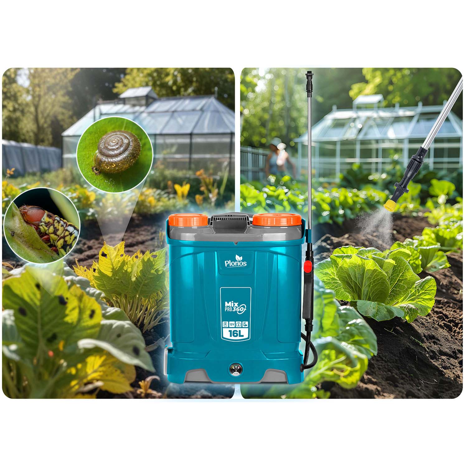 Plonos PL-604 akutoitel pihusti segistiga - Image 9