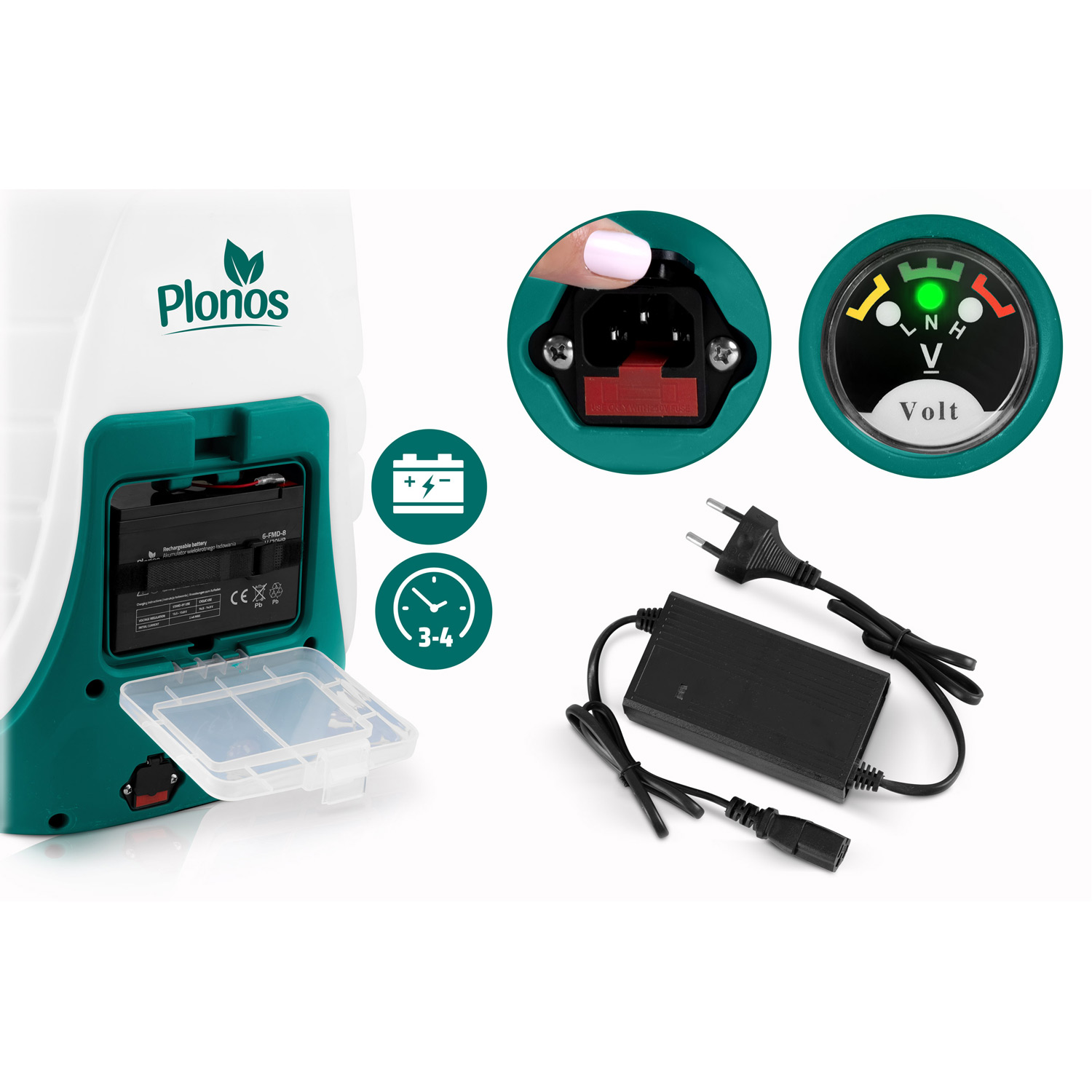 Plonos PL-600 akutoitel pihusti käruga - Image 10