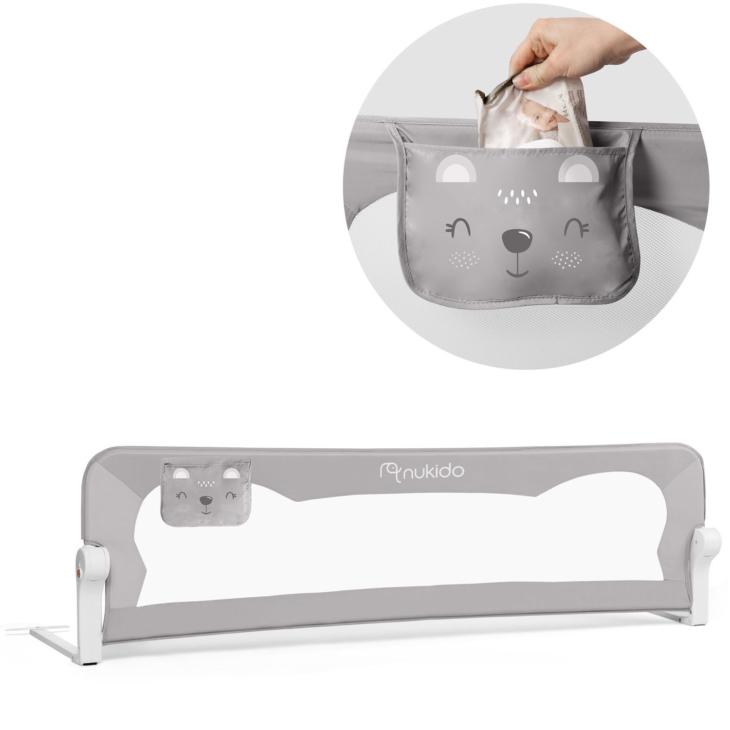 Voodipiire 180 x 42 x 35 cm Nukido hall