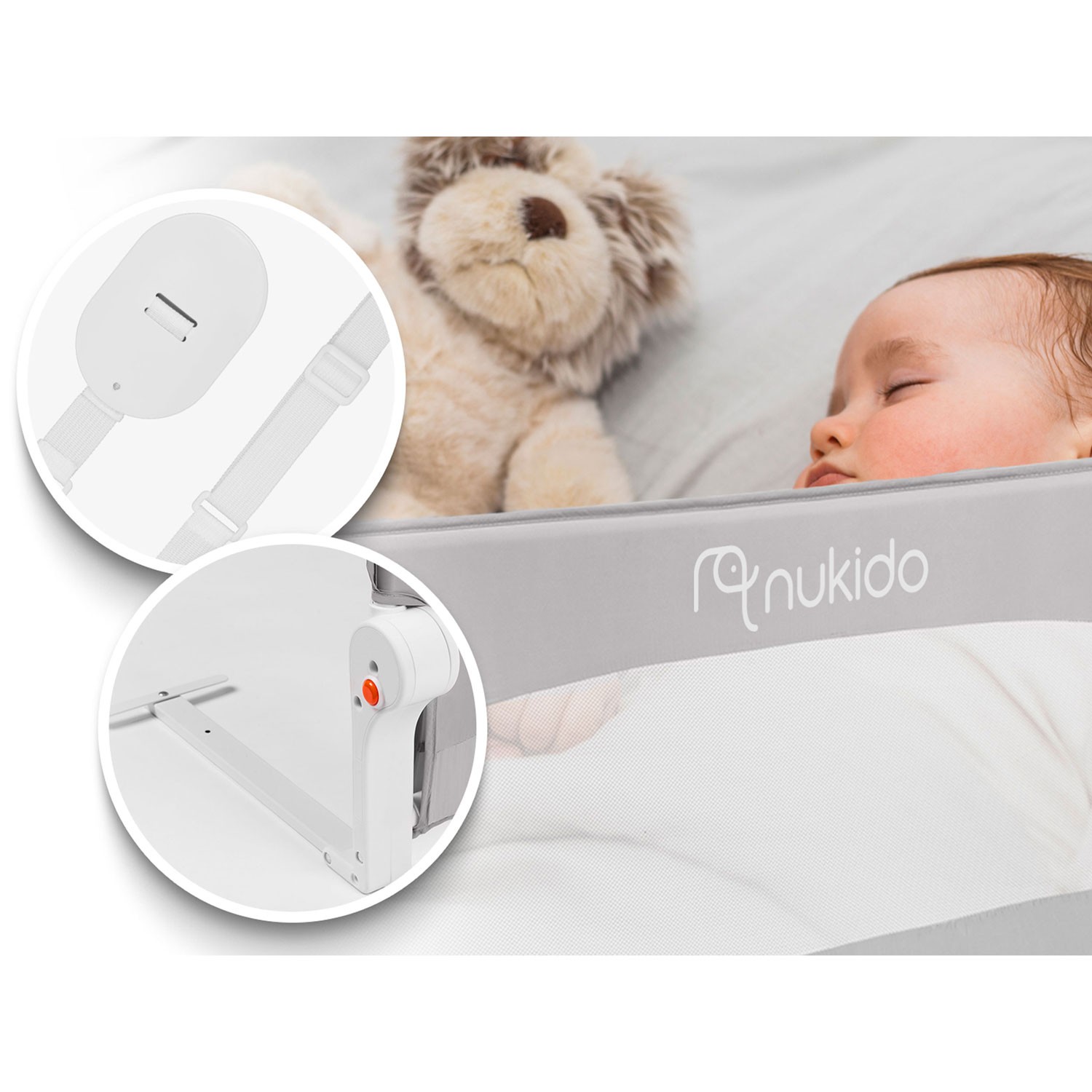 Voodipiire 180 x 42 x 35 cm Nukido hall - Image 9