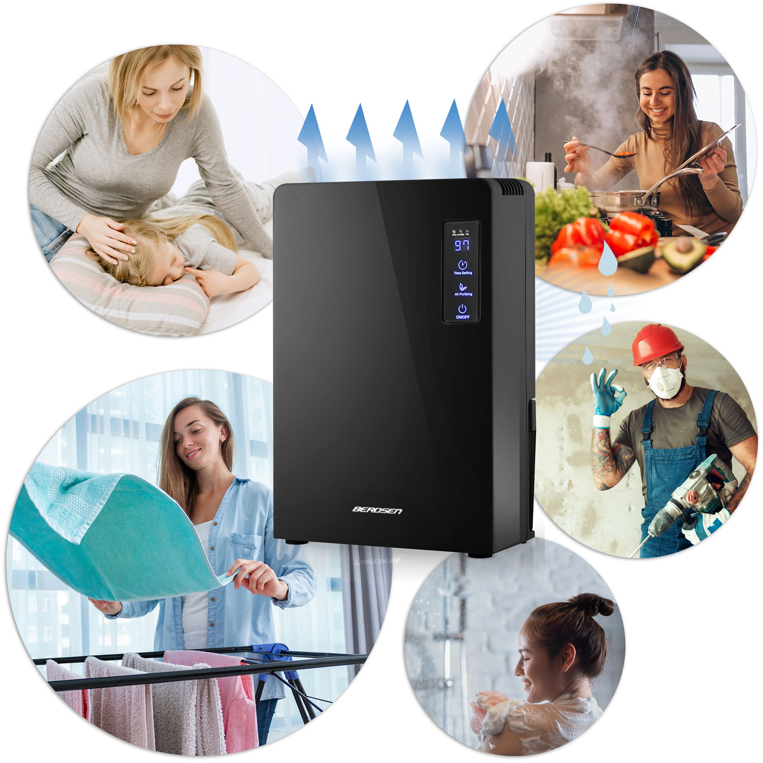 Berdsen BR-22A must õhukuivati - niiskuse imaja - Image 14