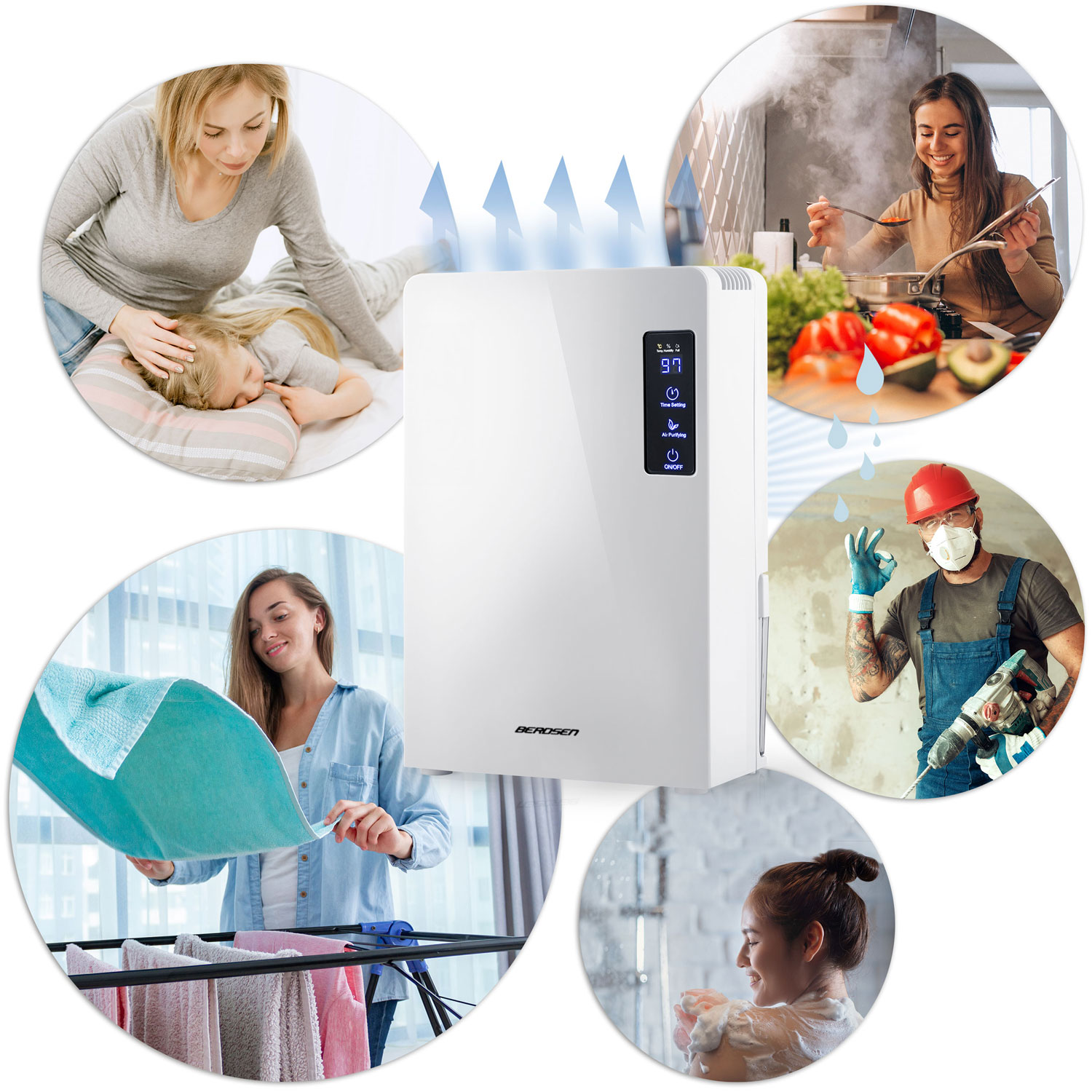 Berdsen BR-22A valge õhu õhukuivati - niiskuse imaja - Image 14