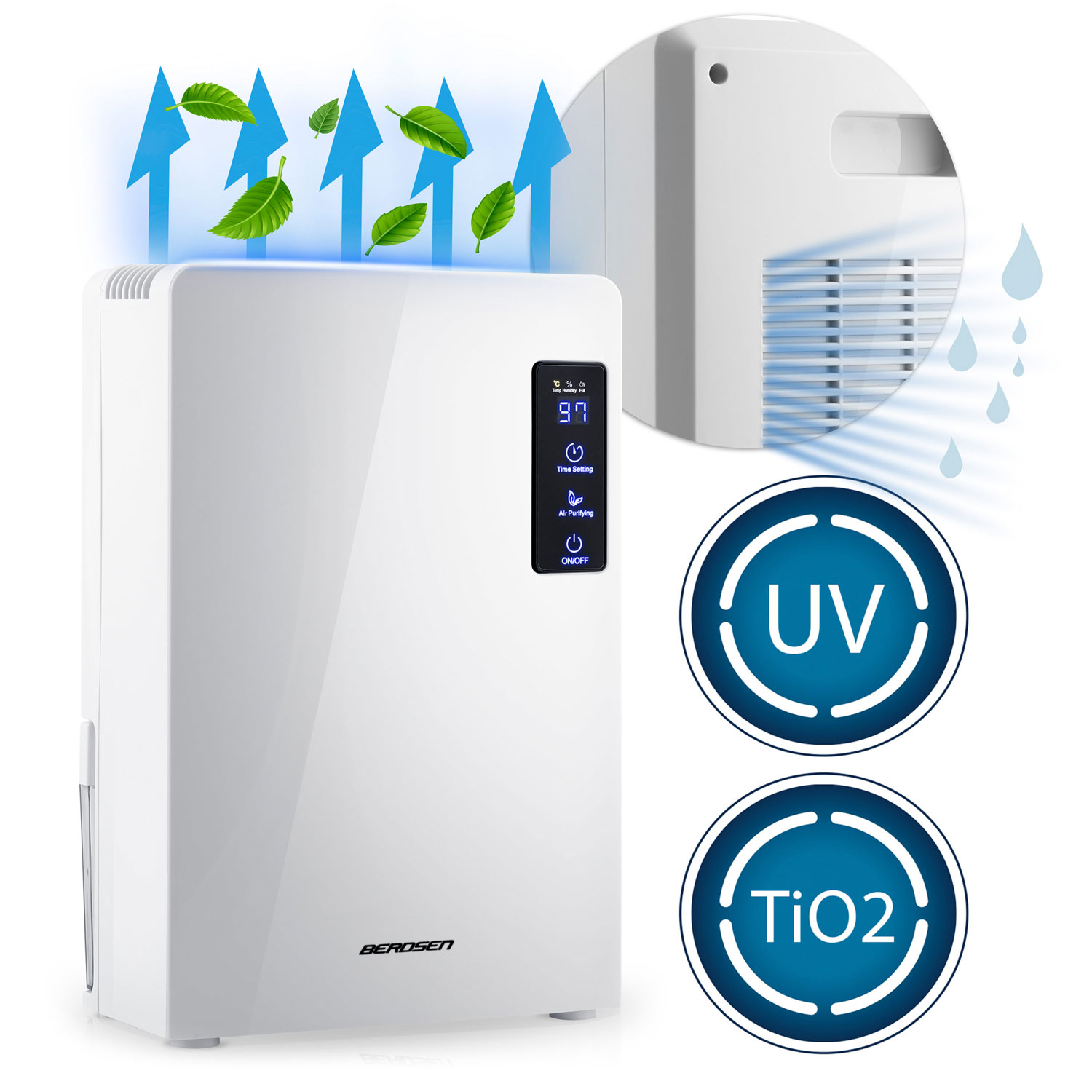 Berdsen BR-22A valge õhu õhukuivati - niiskuse imaja - Image 15