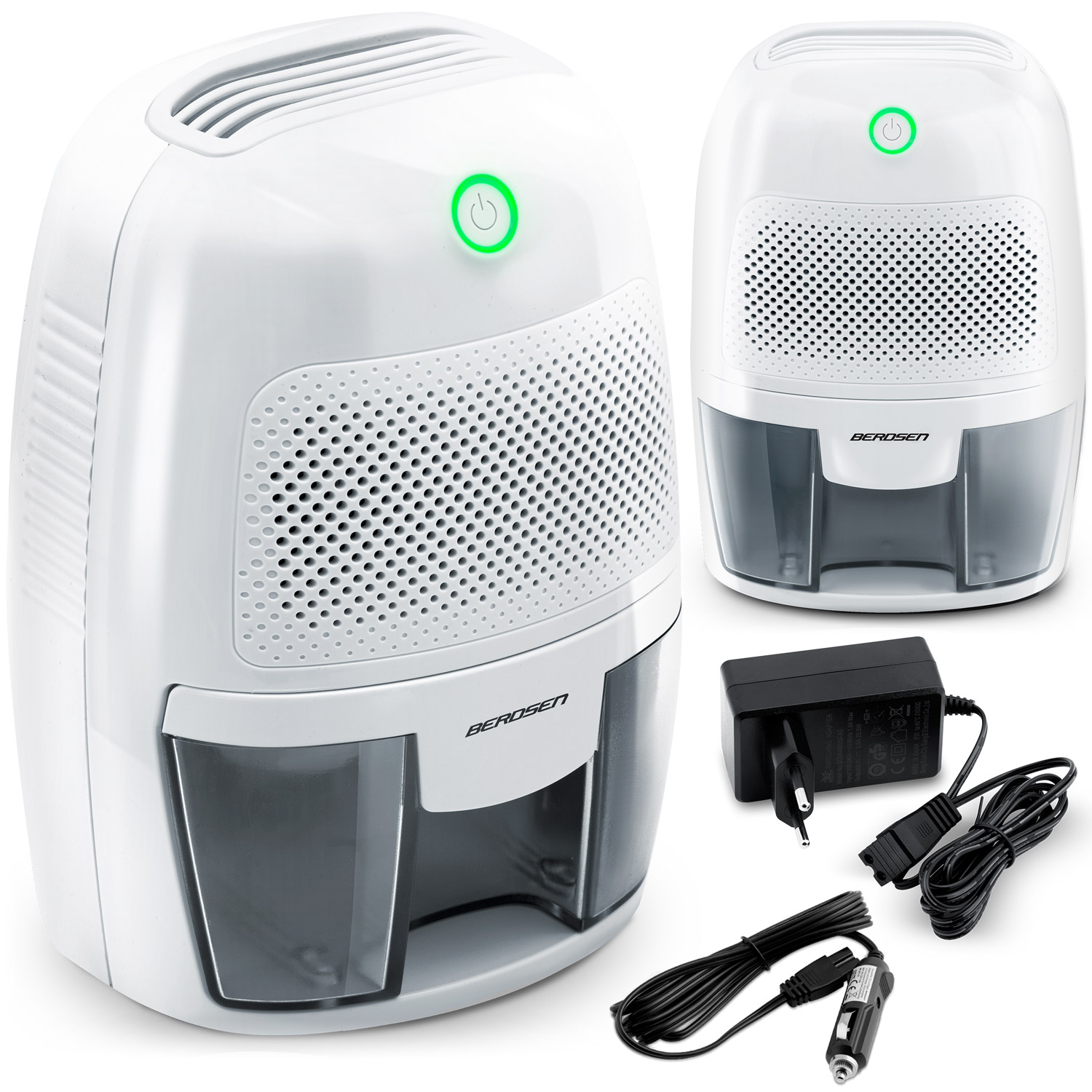 Berdsen BR-50B valge õhu õhukuivati - niiskuse imaja autoadapteriga