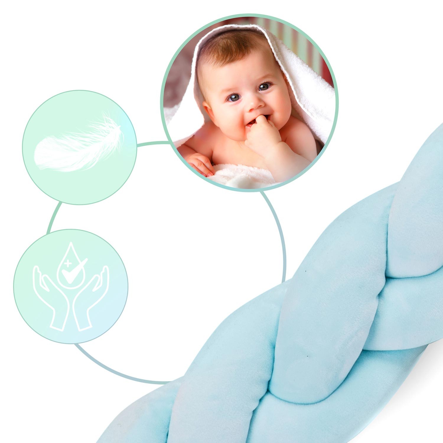 Ricokidsi 3m võrevoodikate - sinine - Image 4