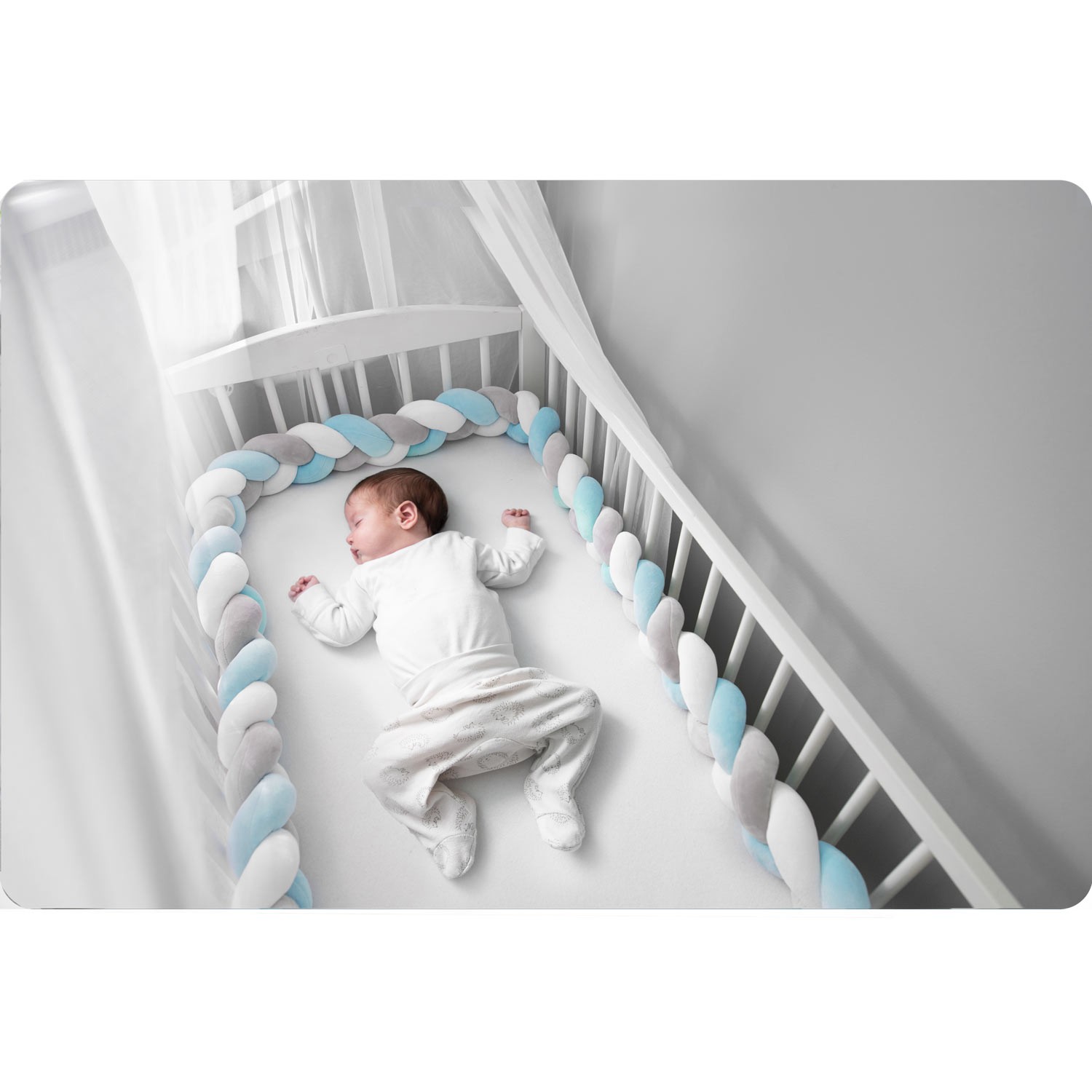 Ricokidsi 3m võrevoodikate - sinakashall - Image 4