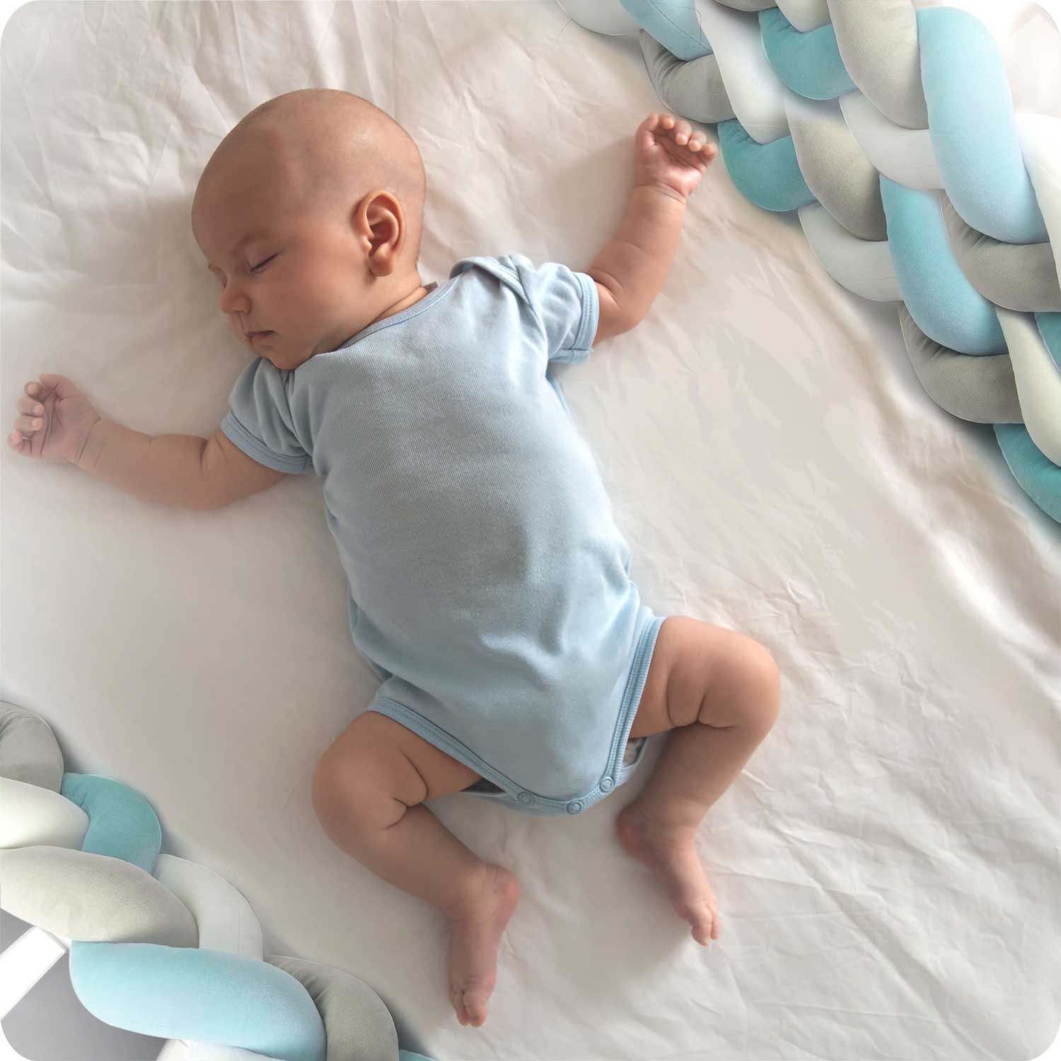 Ricokidsi 2m võrevoodikate - sinakashall - Image 5