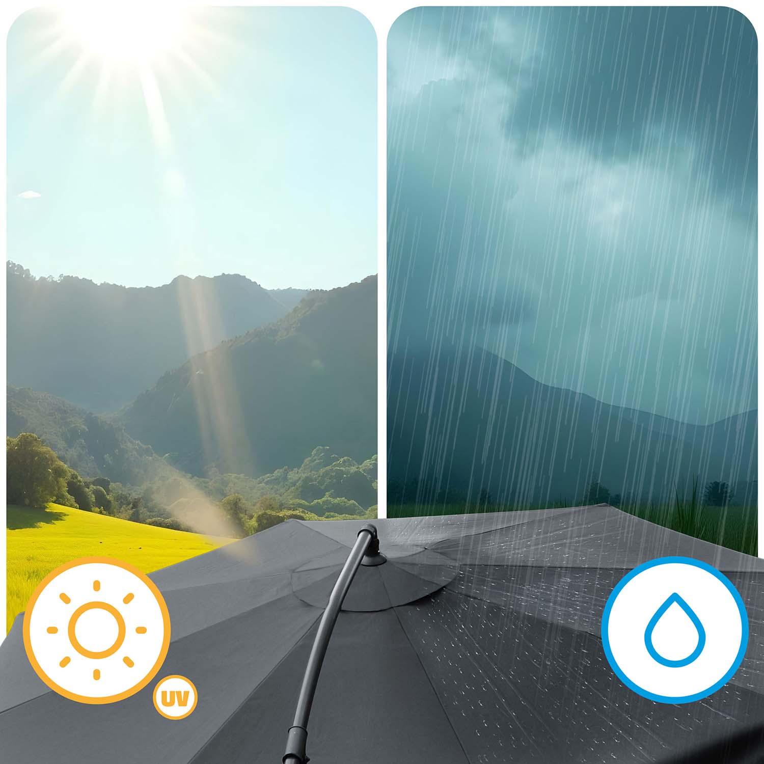 Kokkupandav aiavari, 6 osa, 350 cm, kattega, Plonos PL-880 - Image 13