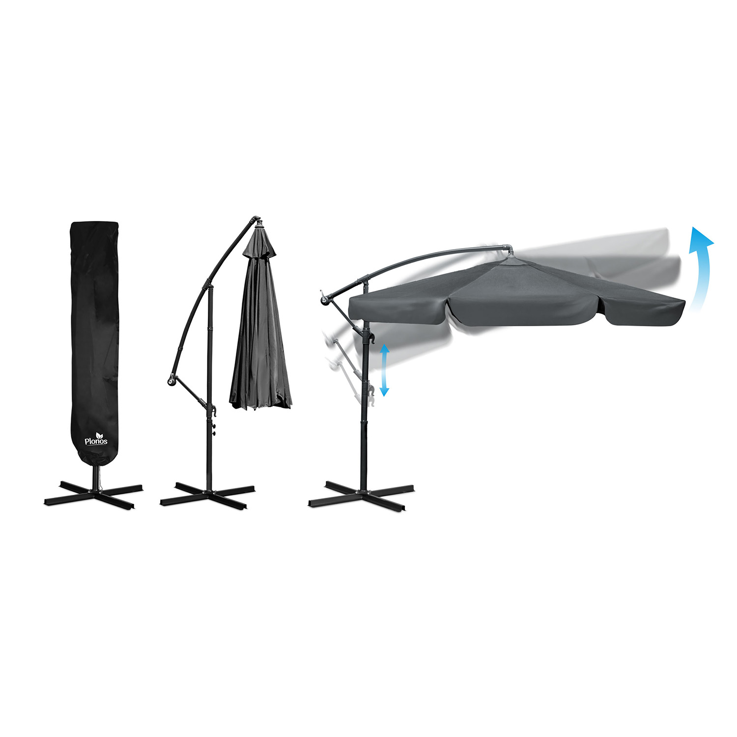 Kokkupandav aiavari, 6 osa, 350 cm, kattega, Plonos PL-880 - Image 7