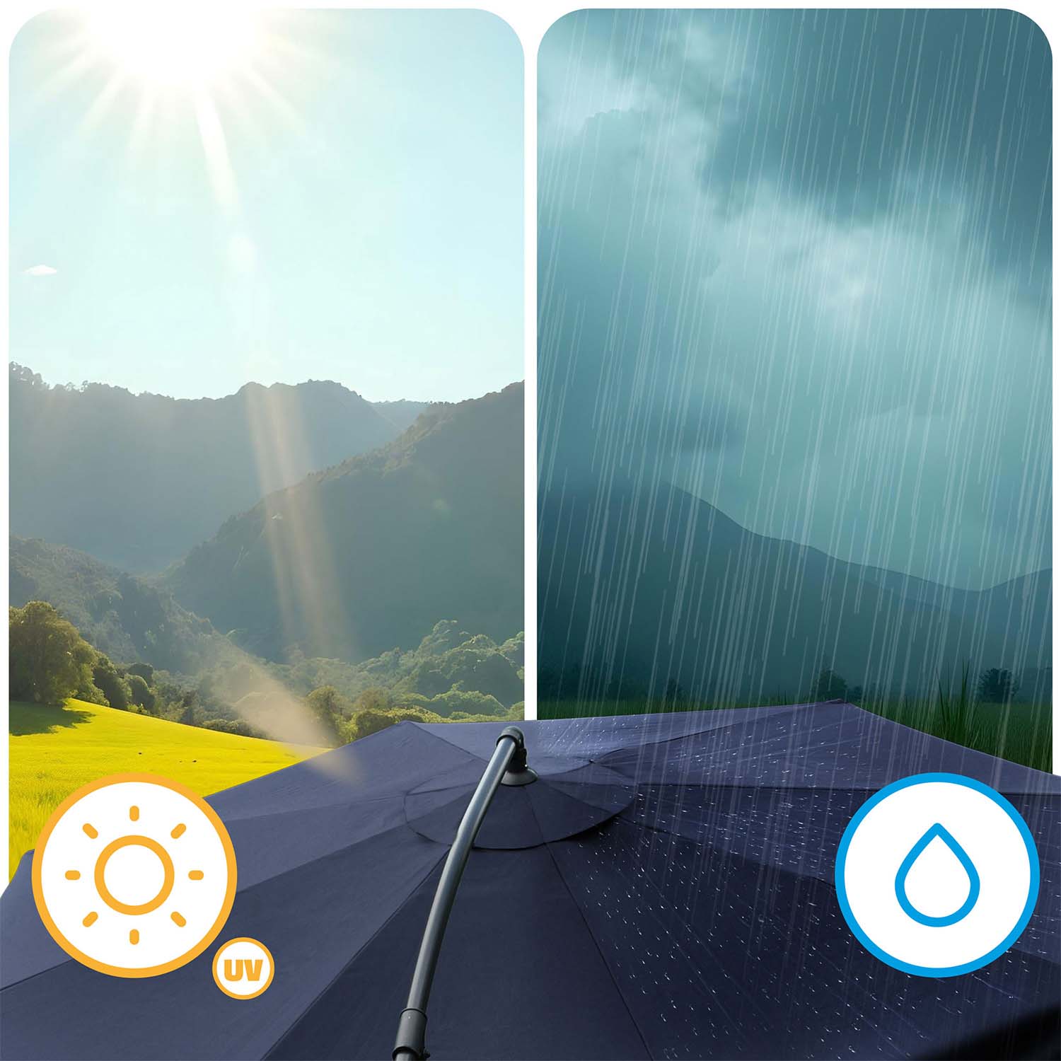 Kokkupandav aiavari, 6 osa, 350 cm, kattega, Plonos PL-880 - Image 8