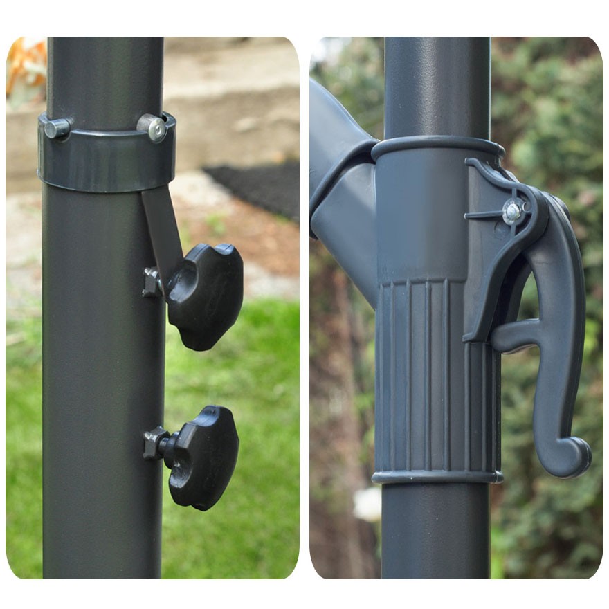 Kokkupandav aiavari, 6 osa, beež, 350 cm - Image 12