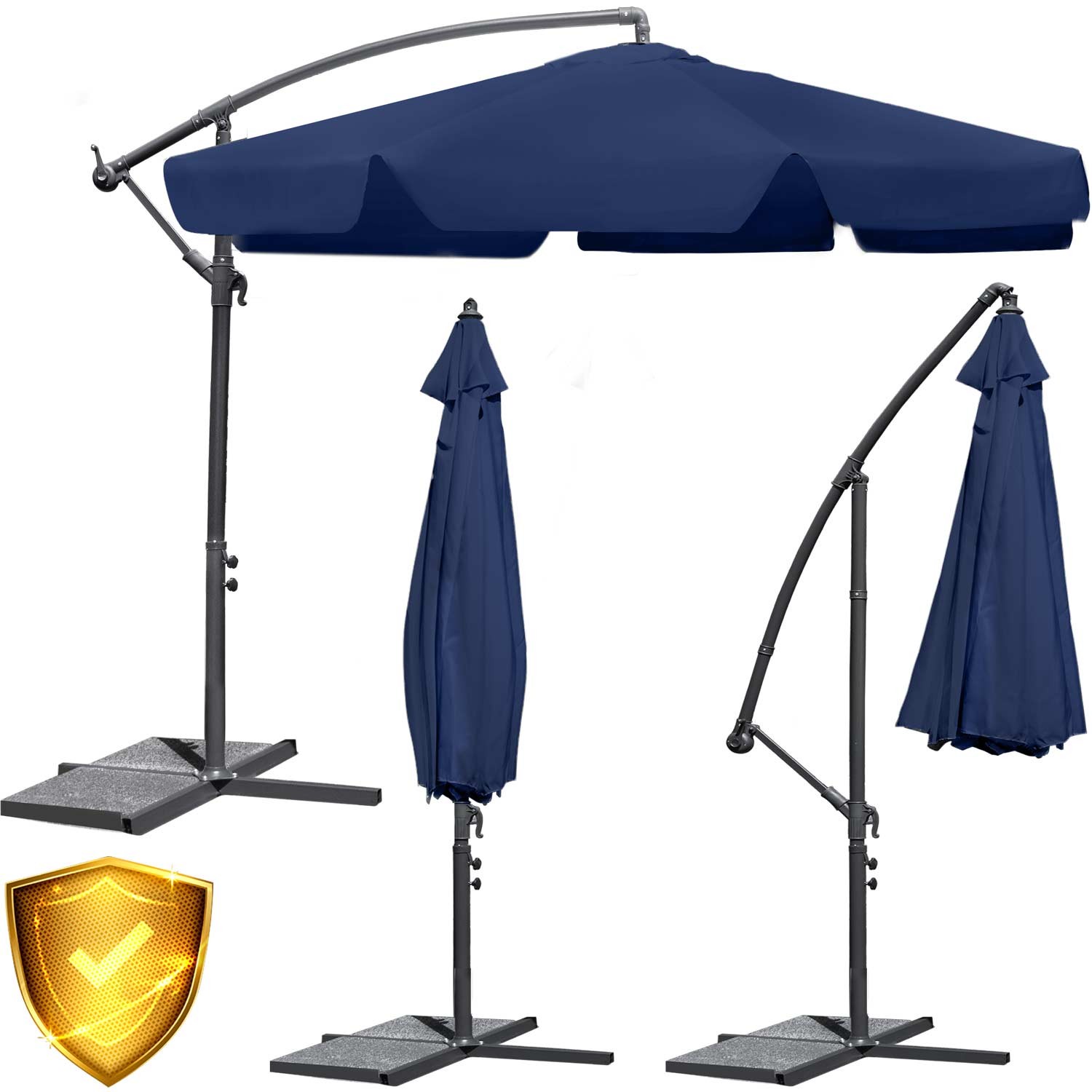 Kokkupandav aiavari, 6 osa, tumesinine, 350 cm - Image 2