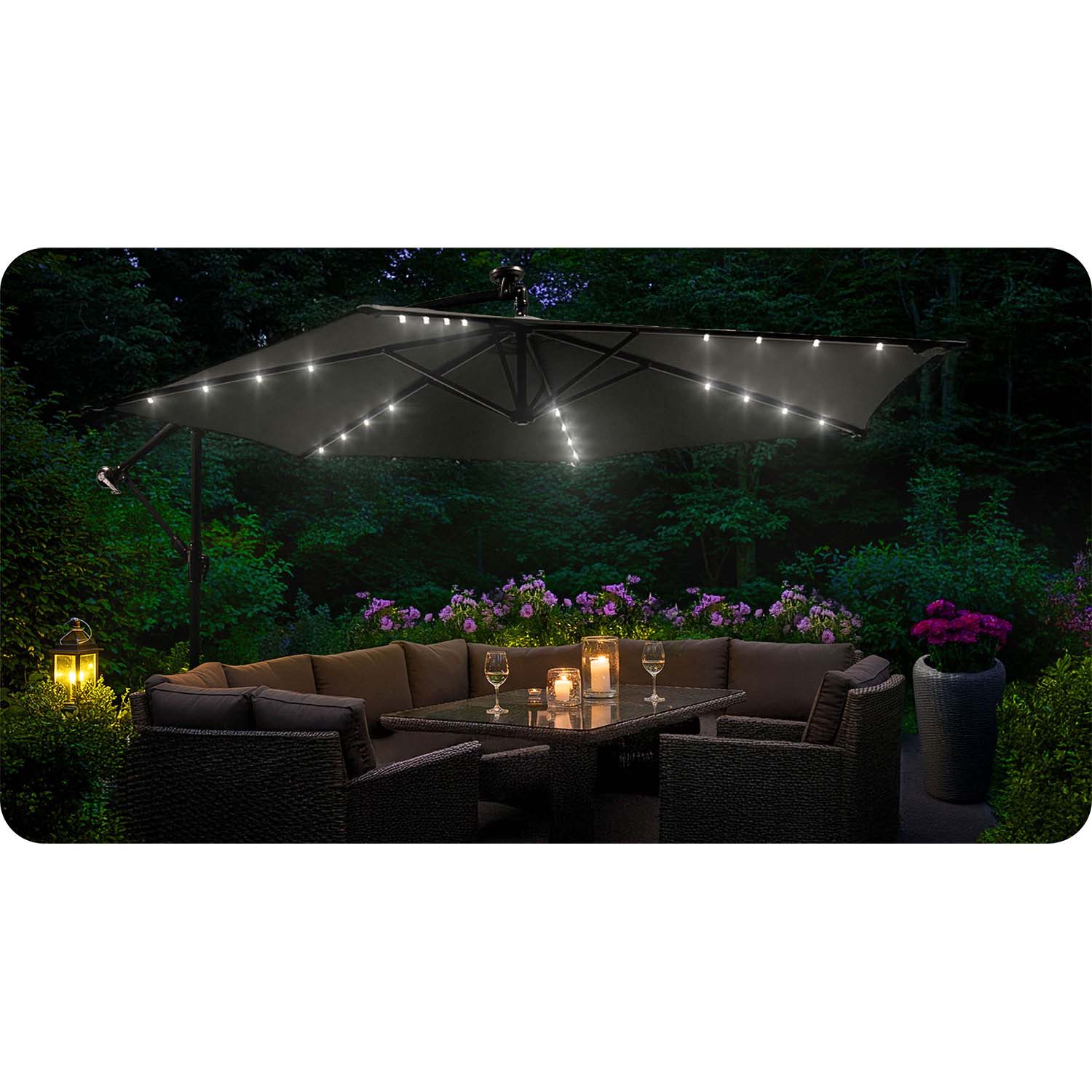 Kokkupandav aiavari, 6 osa, 350 cm, katte ja tuledega, Plonos PL-882 - Image 6