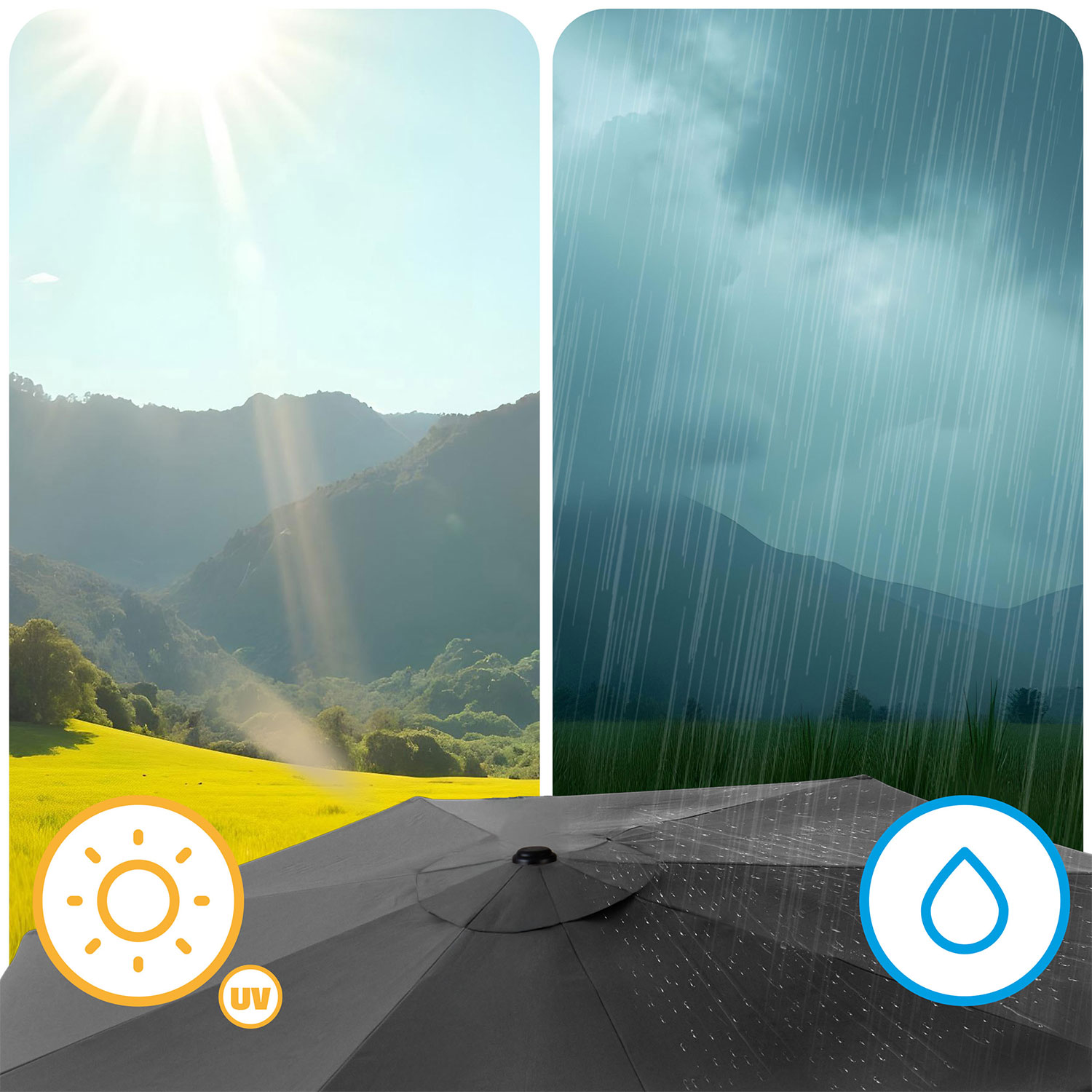 Kokkupandav aiavari, 6 osa, 300 cm, kattega, Plonos PL-884 - Image 10