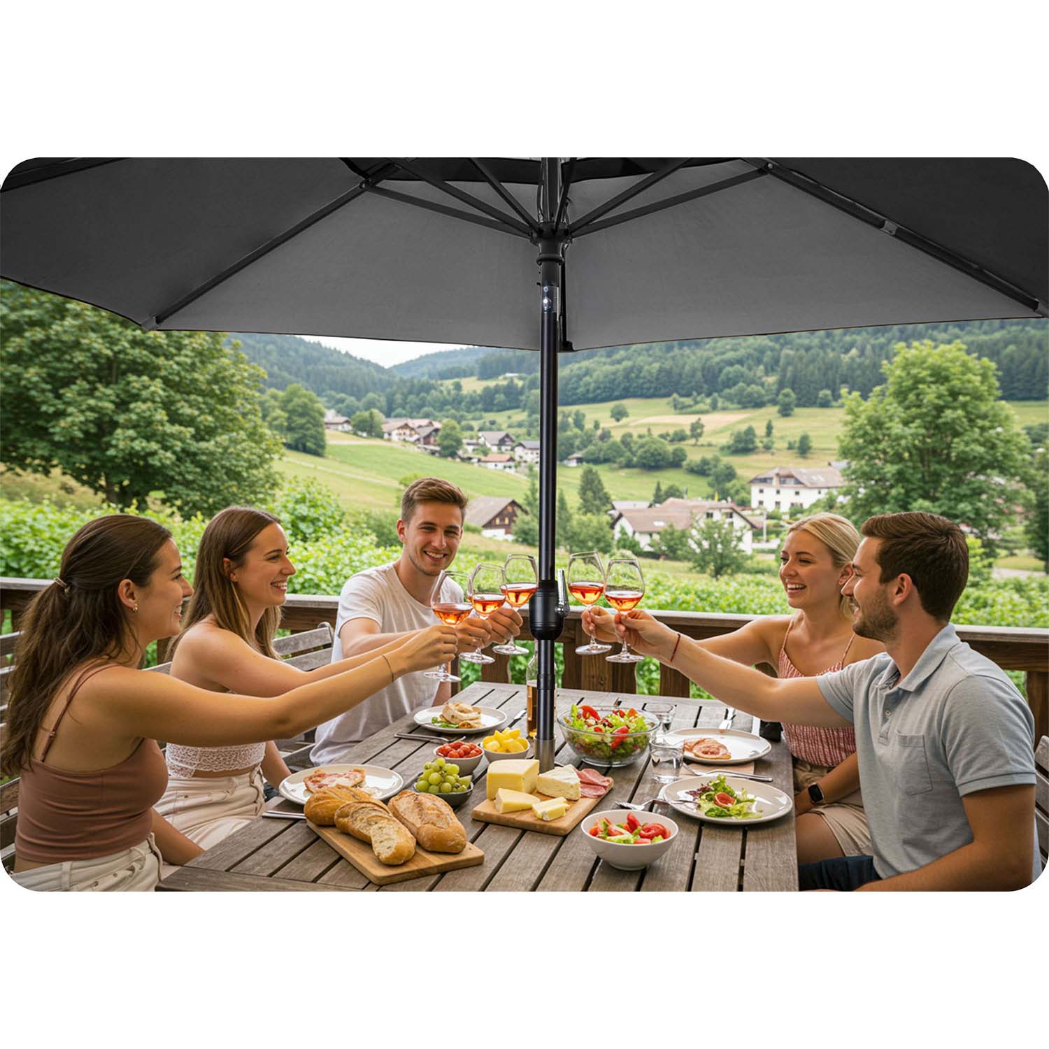 Kokkupandav aiavari, 6 osa, 300 cm, kattega, Plonos PL-884 - Image 13