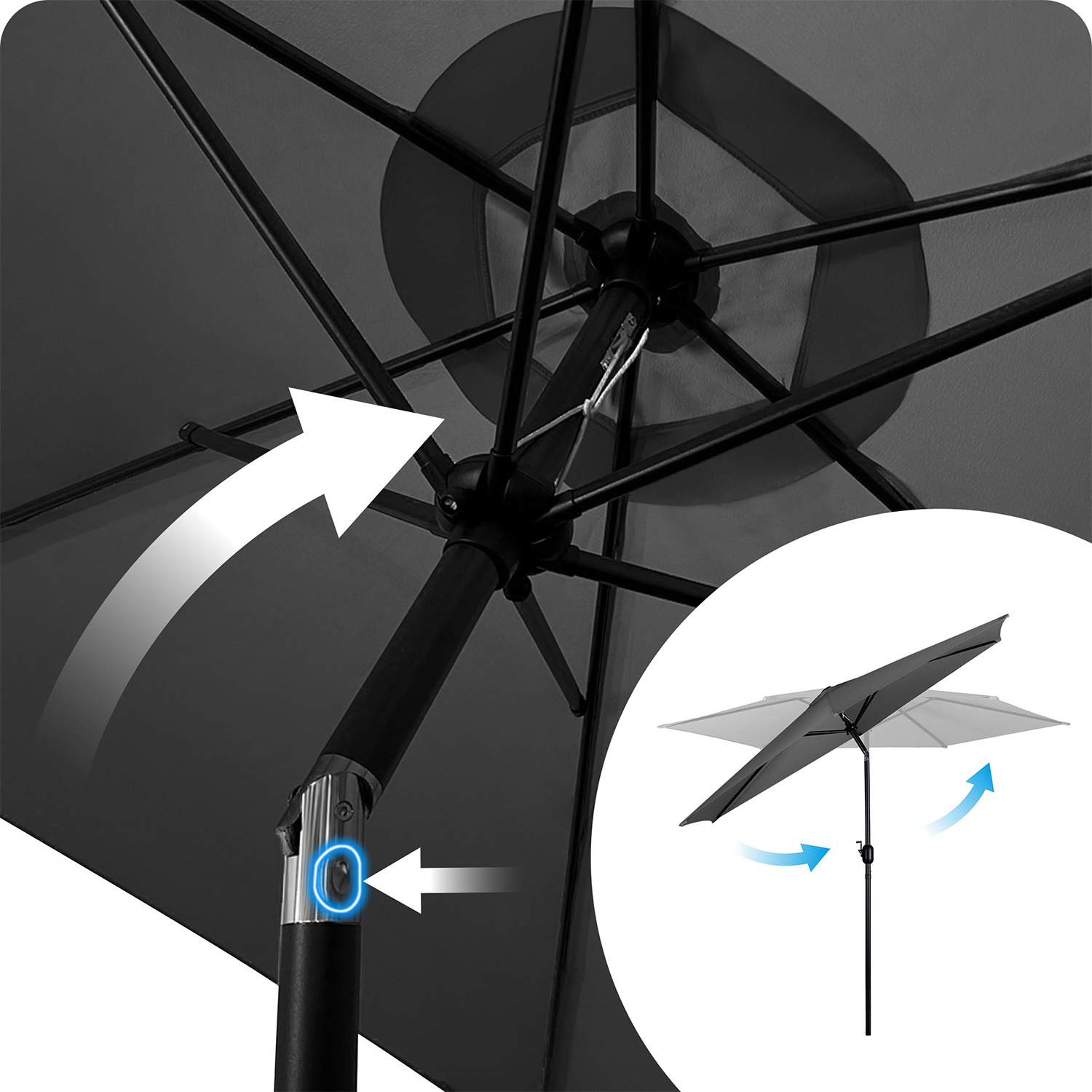 Kokkupandav aiavari, 6 osa, 300 cm, kattega, Plonos PL-884 - Image 9