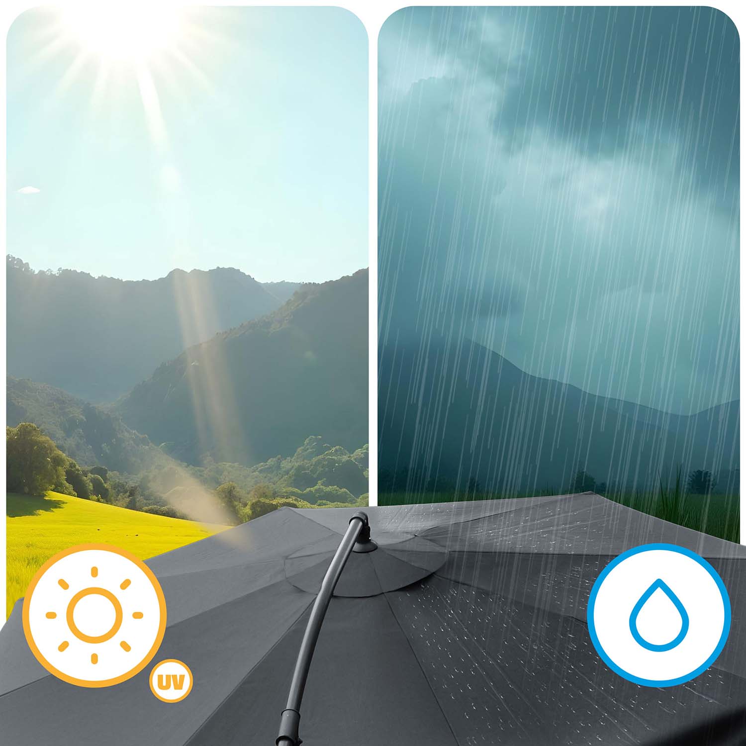 Kokkupandav aiavari, 8 osa, 350 cm, kattega, Plonos PL-881 - Image 8