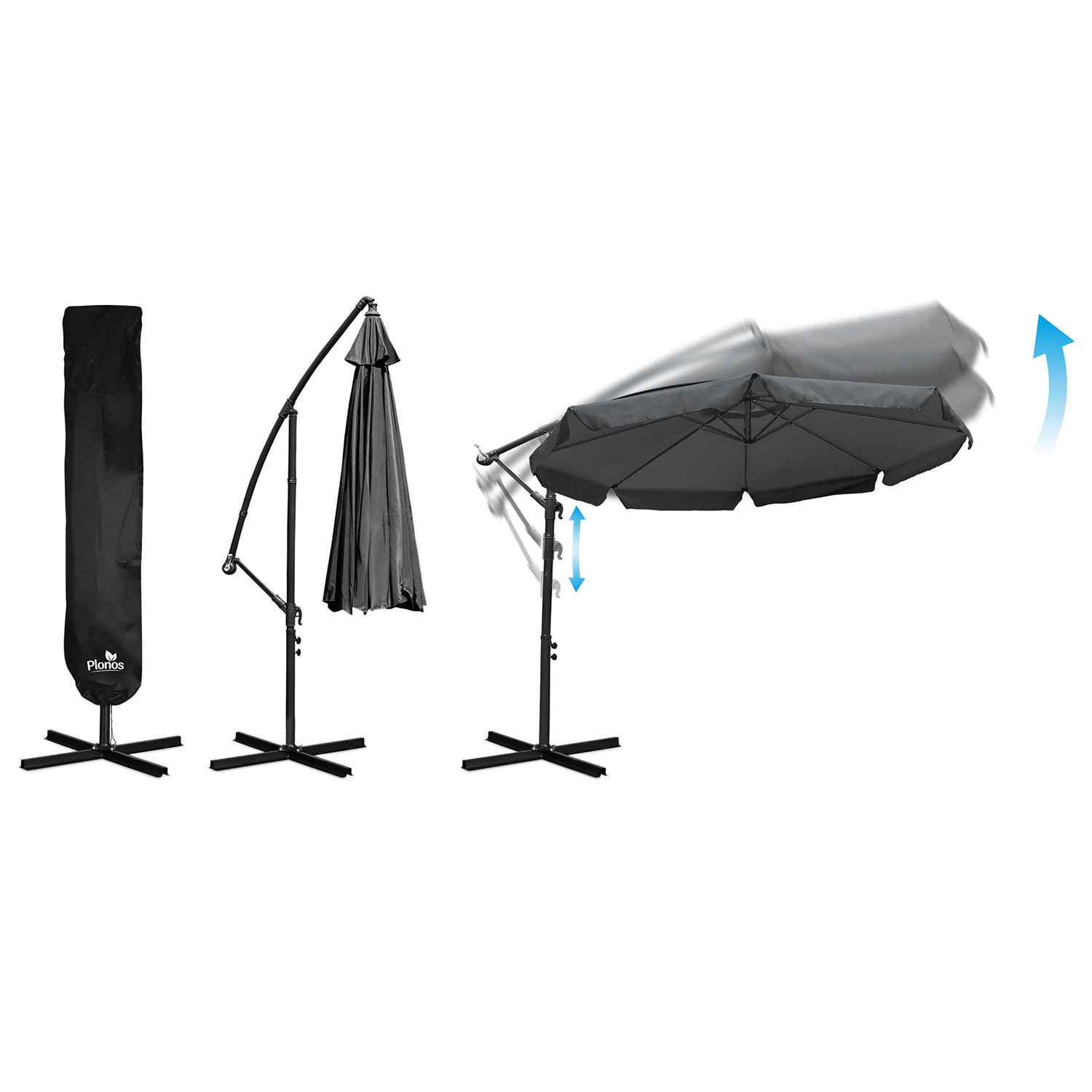 Kokkupandav aiavari, 8 osa, 350 cm, kattega, Plonos PL-881 - Image 7