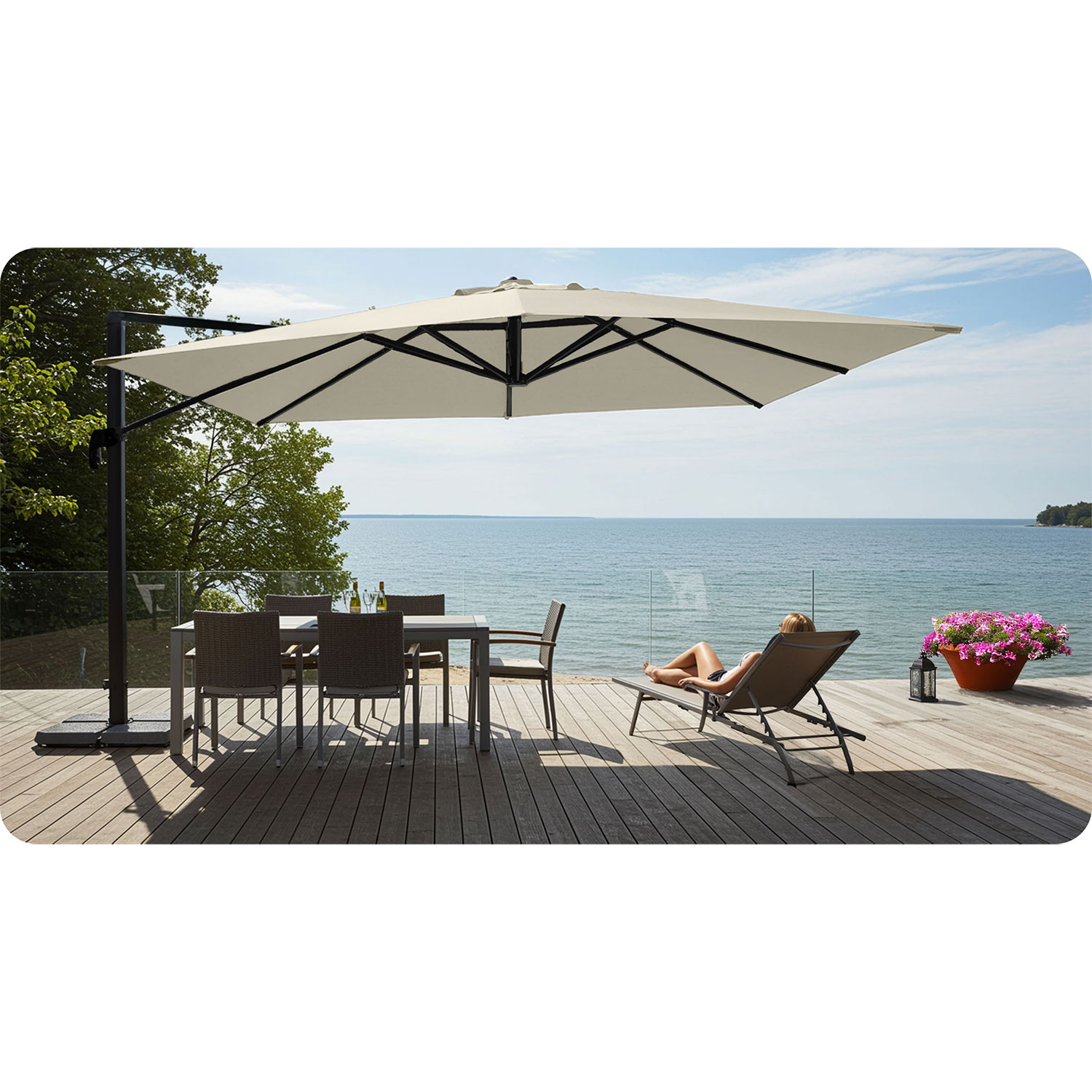 Kokkupandav aiavari, 8 osa, 420 cm, kattega, Plonos PL-883 - Image 7