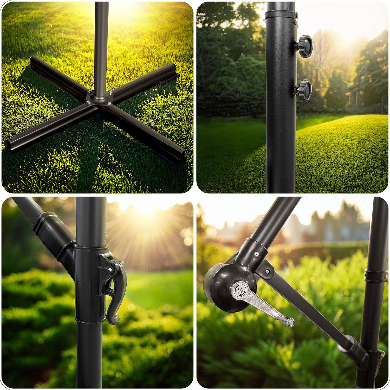 Kokkupandav aiavari, 8 osa, 350 cm, kattega, Plonos PL-881 - Image 8