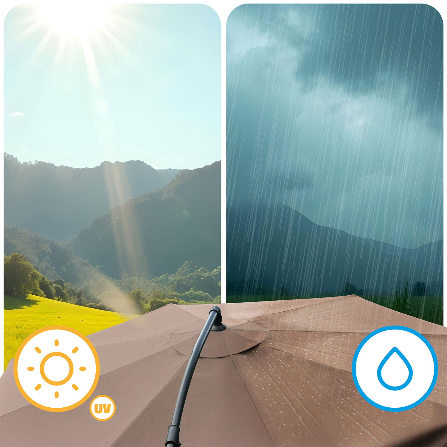 Kokkupandav aiavari, 8 osa, 350 cm, kattega, Plonos PL-881 - Image 8