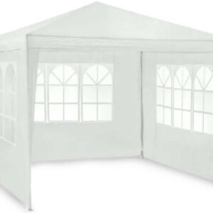 Aiapaviljon 3 seinaga, 3 x 3 m, valge, Plonos