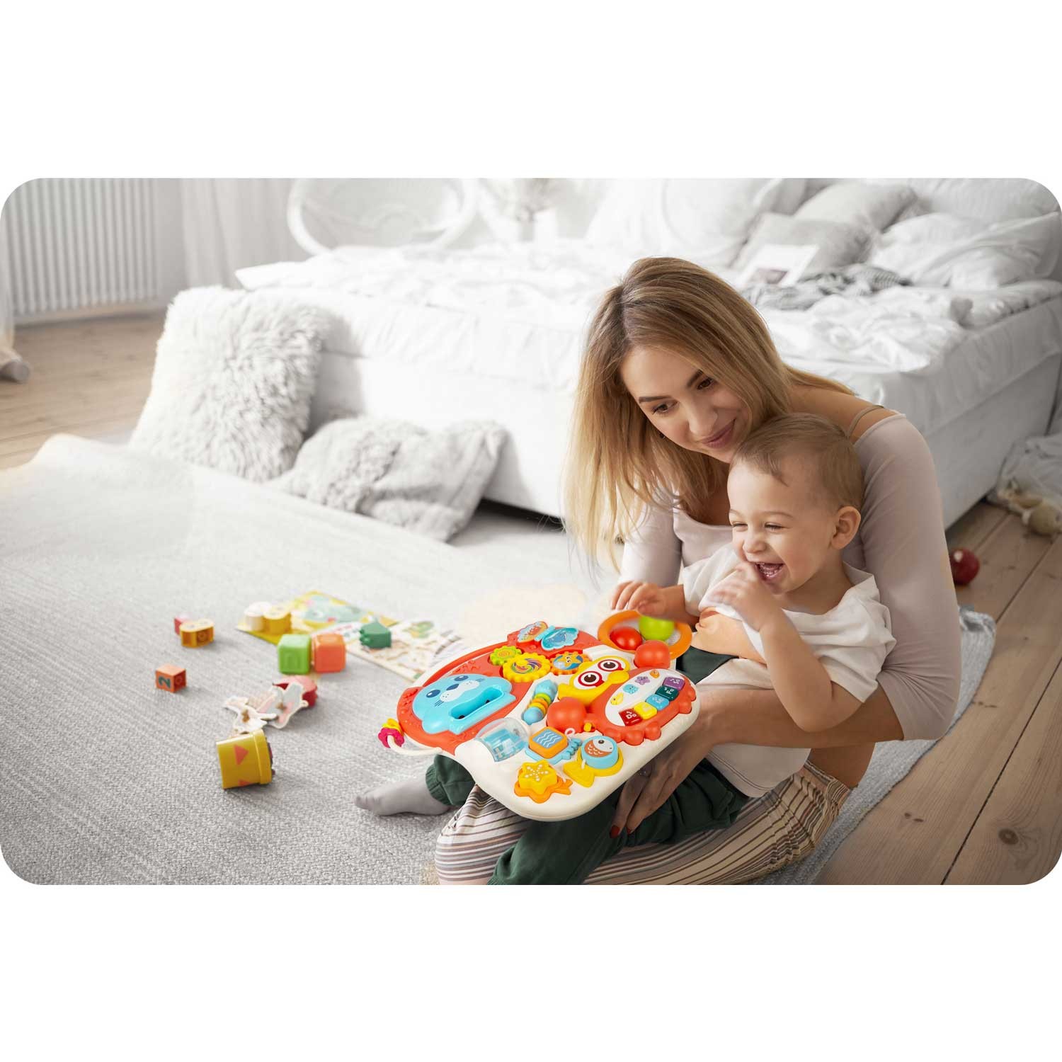 Lükkaja õppelaud 2in1 RK-810 valge ja punane - Image 7