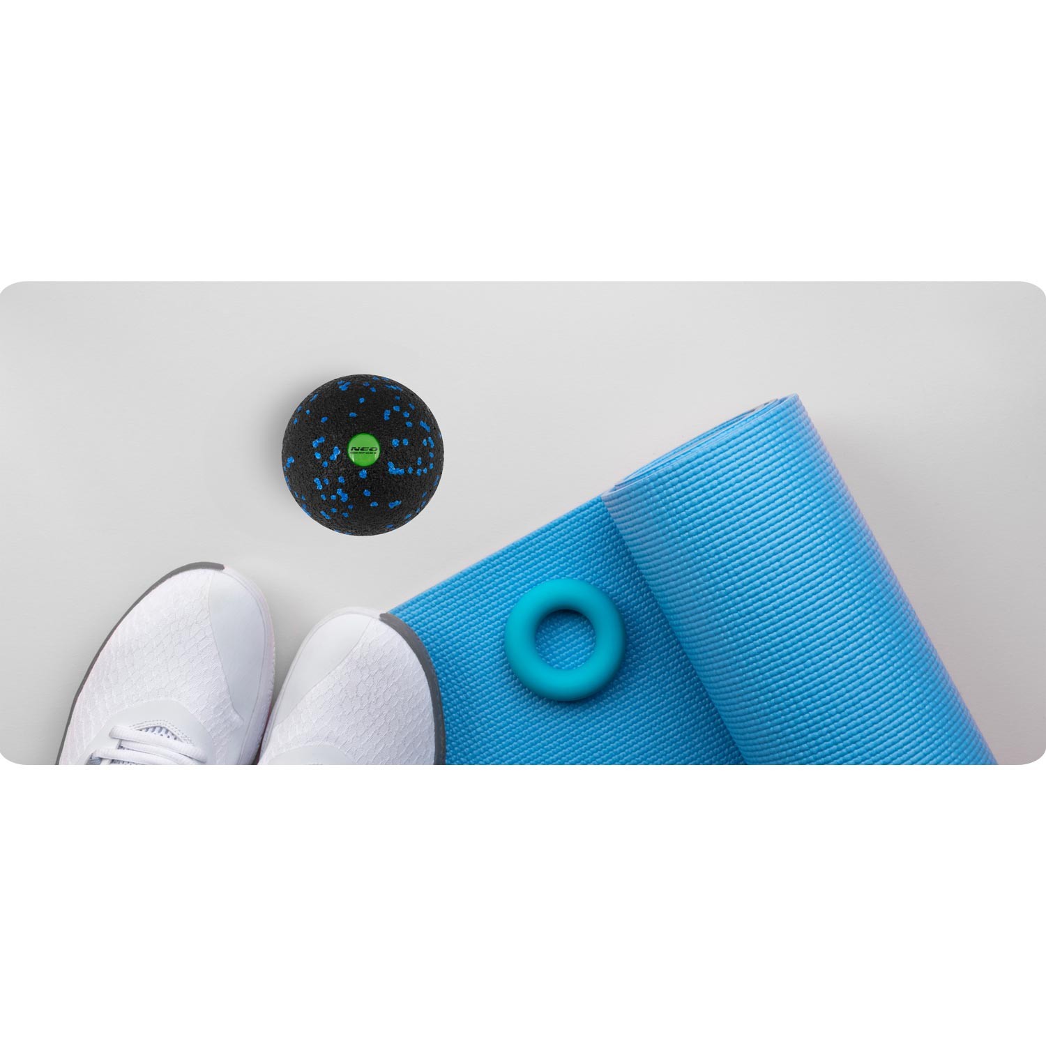 Massaaži- ja fitnesspall NS-965 must ja sinine - Image 10