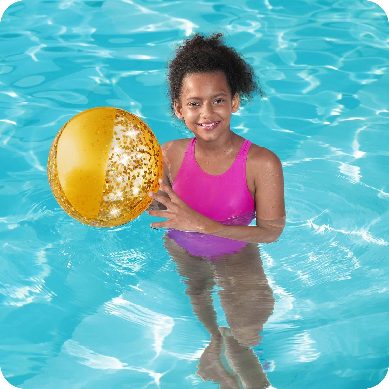 Rannapall 41cm Bestway 31050 roosa - Image 9