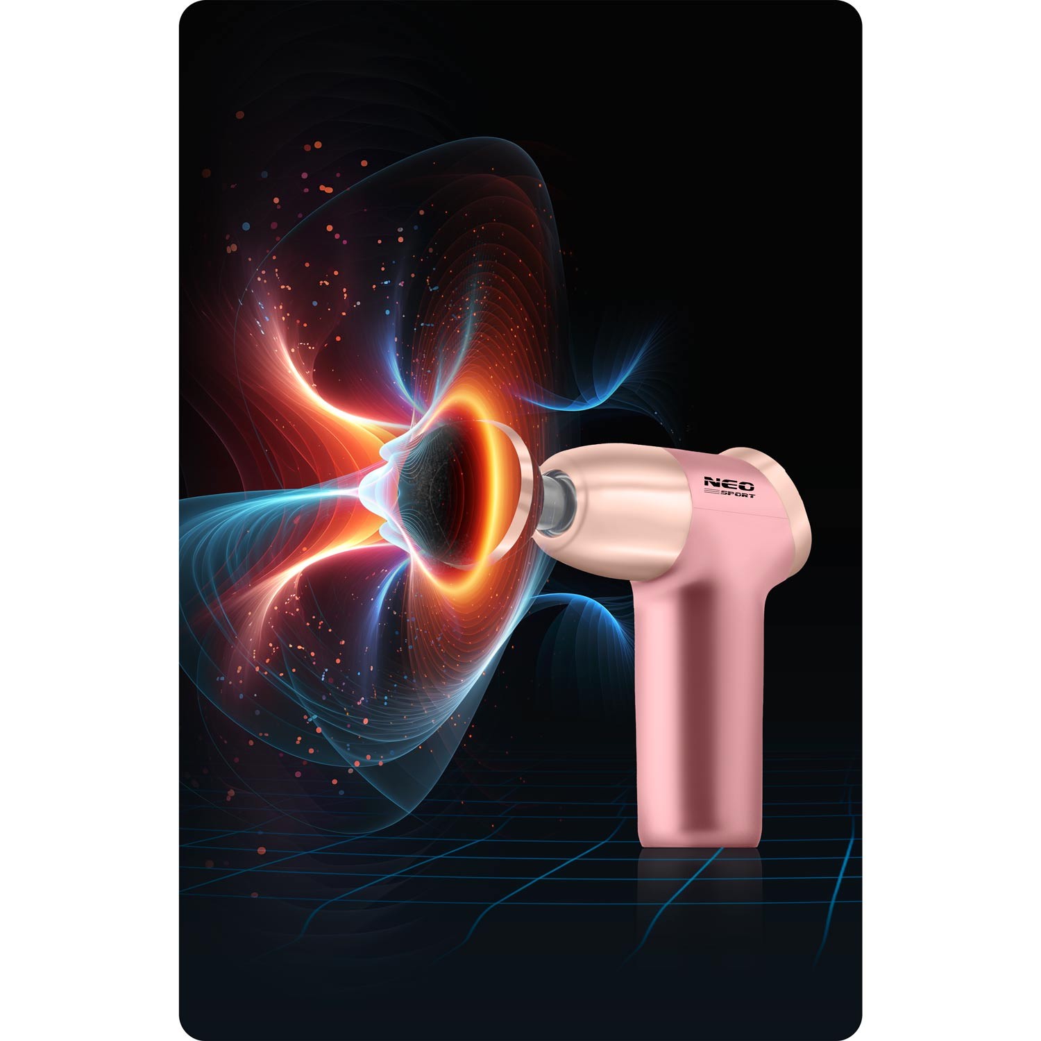 Massaažipüstol 8 otsikuga NS-500 Neo-sport roosa - Image 12