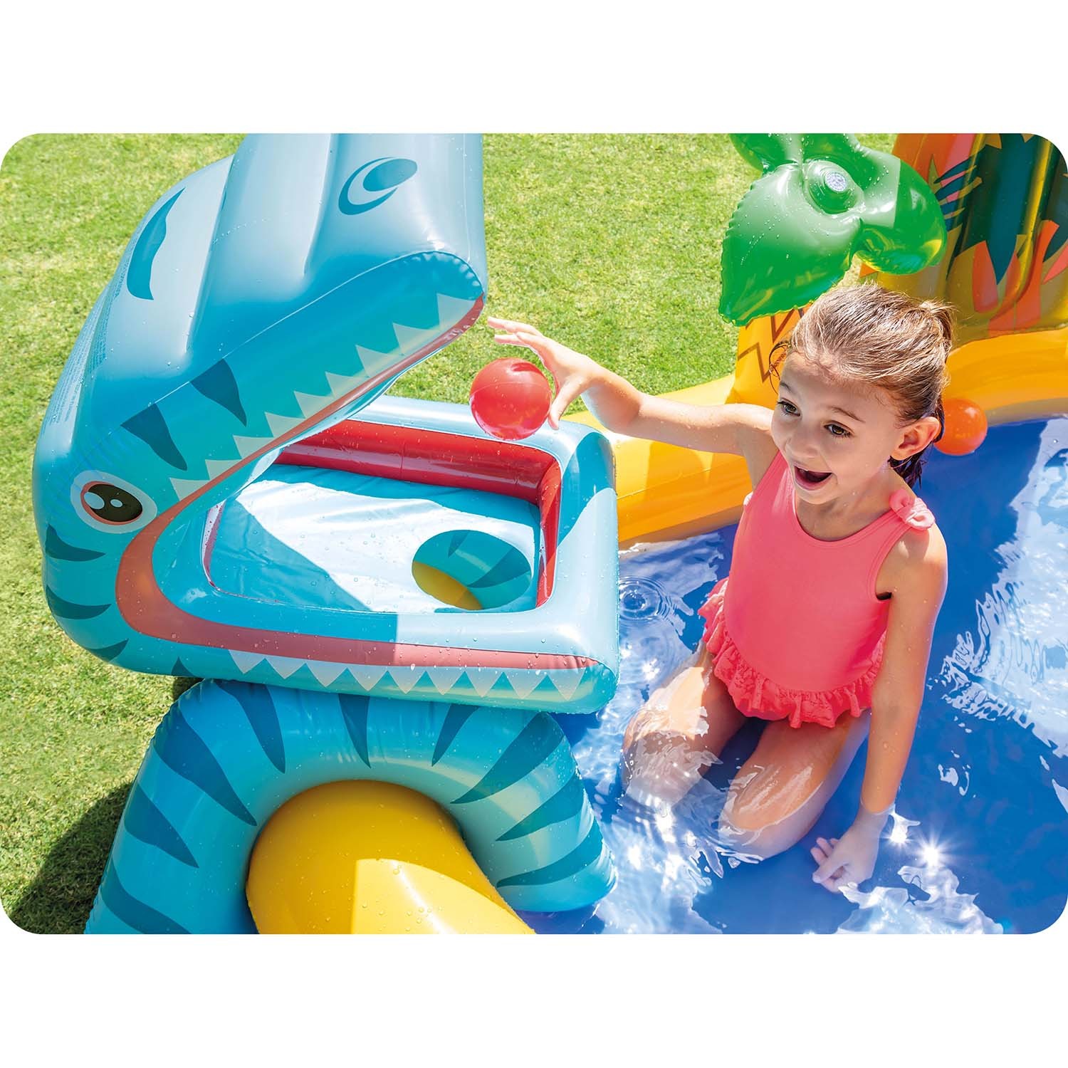 Dinosauruste mänguväljak liumäega 249 x 191 x 109 cm INTEX 57444 - Image 5