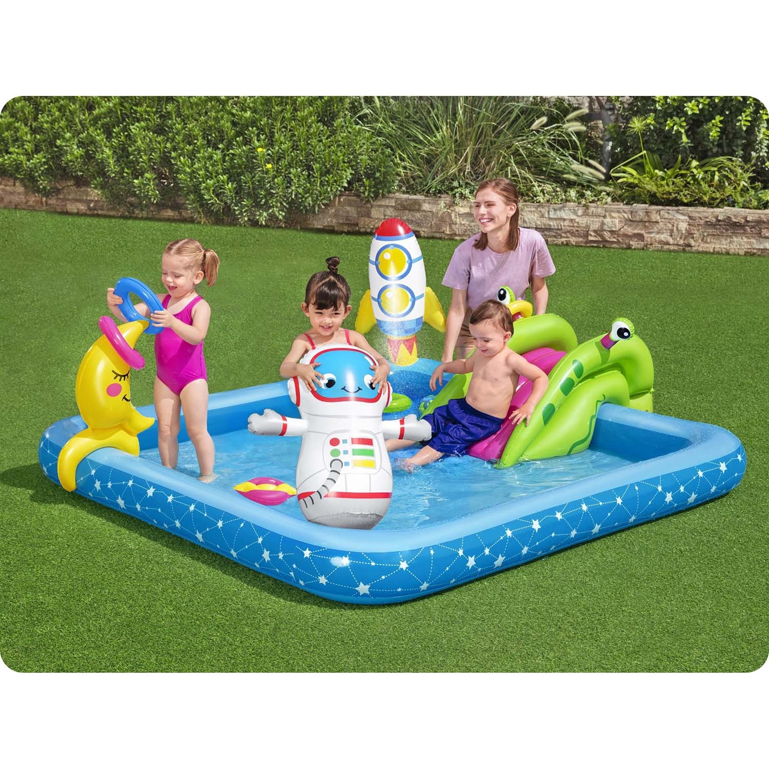 Täispuhutav mänguväljak Astronaut 228 x 206 x 84 cm Bestway 53126 - Image 4