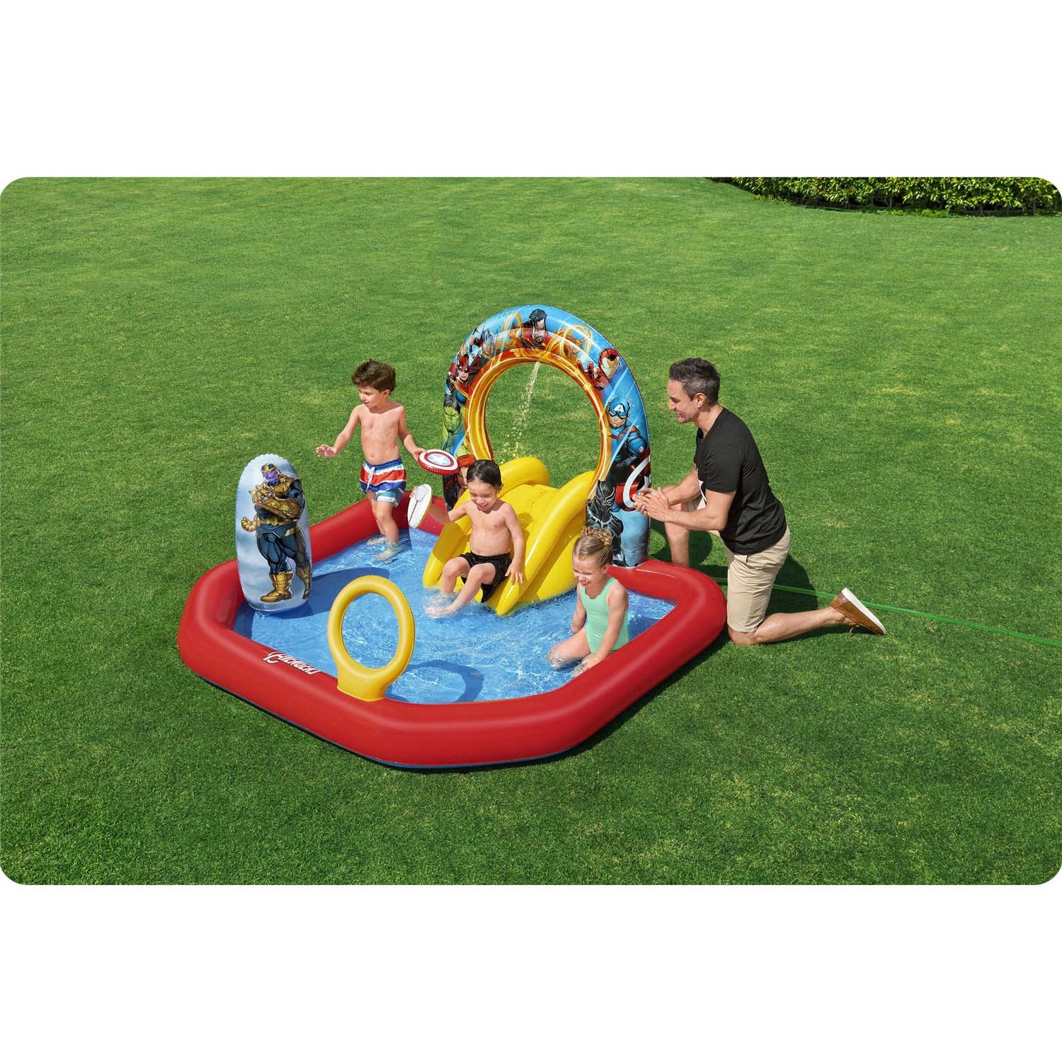 Täispuhutav mänguväljak Avengers 211 x 198 x 125 cm Bestway 98800 - Image 12