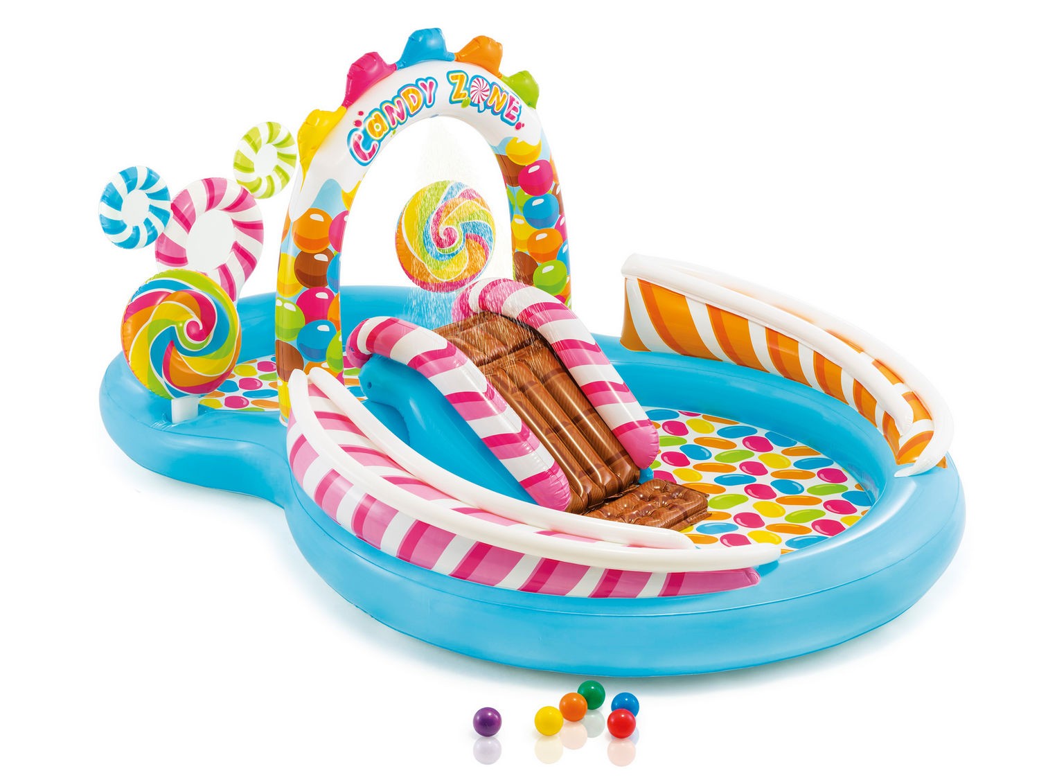 Täispuhutav mänguväljak Candy 295 x 191 x 130 cm INTEX 57149