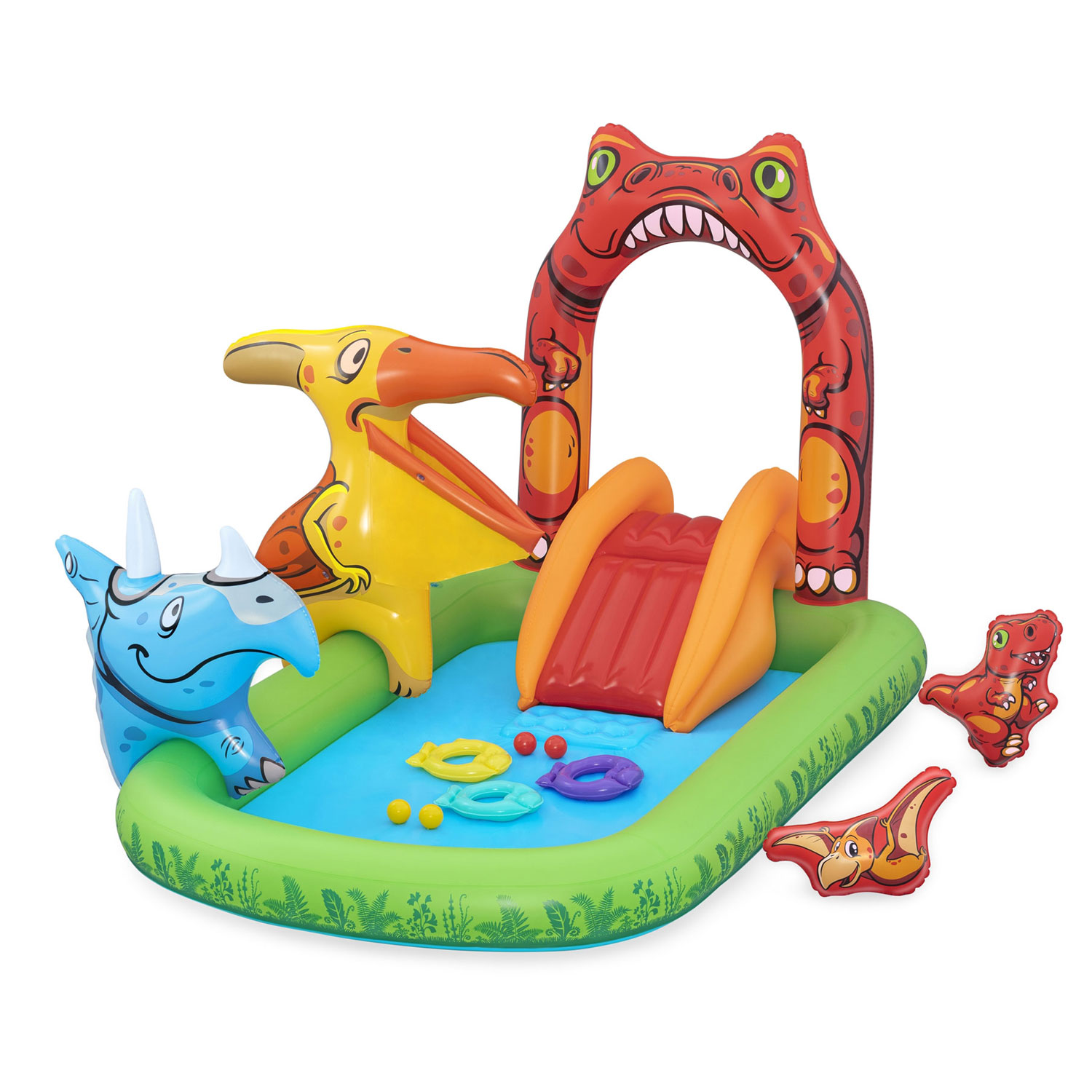 Täispuhutav mänguväljak Jurassic 241 x 140 x 137 cm Bestway 53160 - Image 12