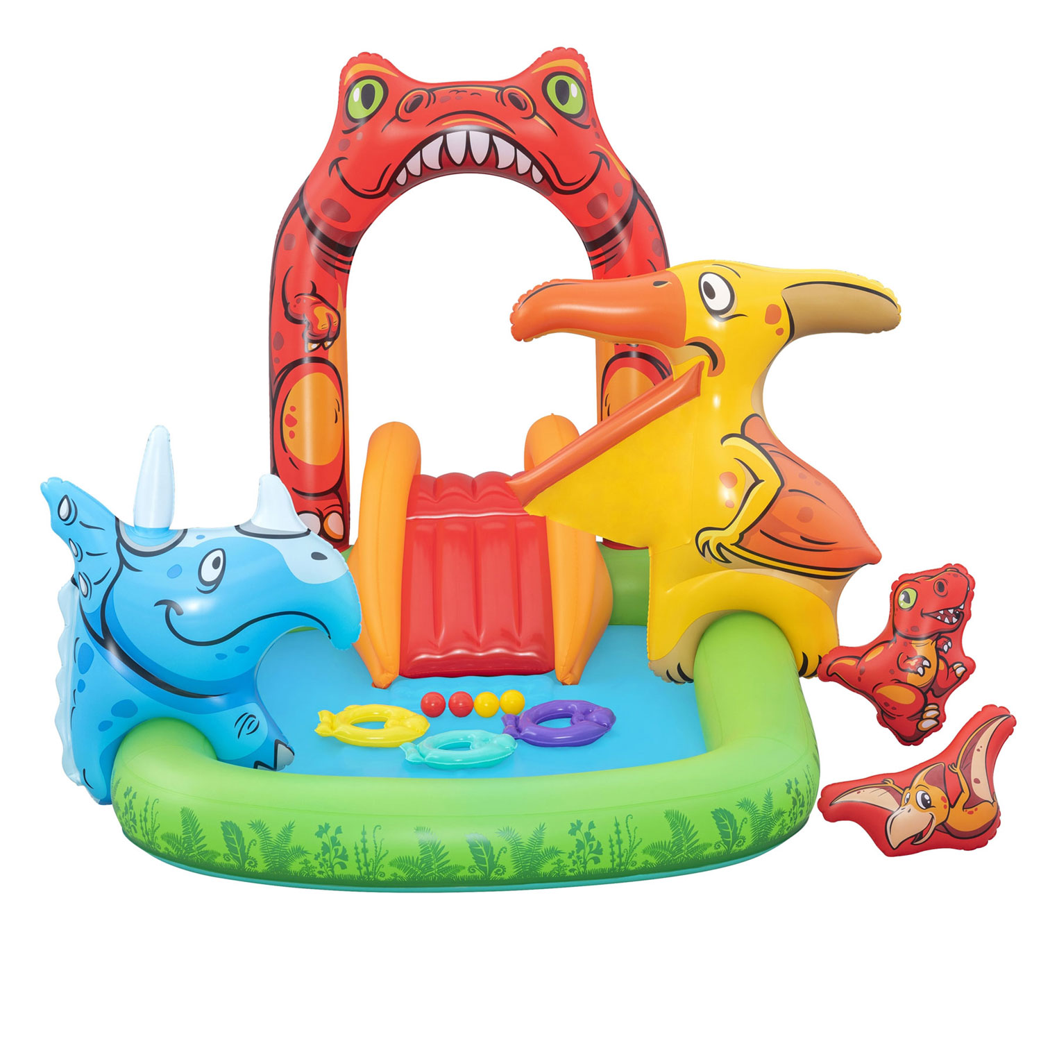 Täispuhutav mänguväljak Jurassic 241 x 140 x 137 cm Bestway 53160 - Image 2