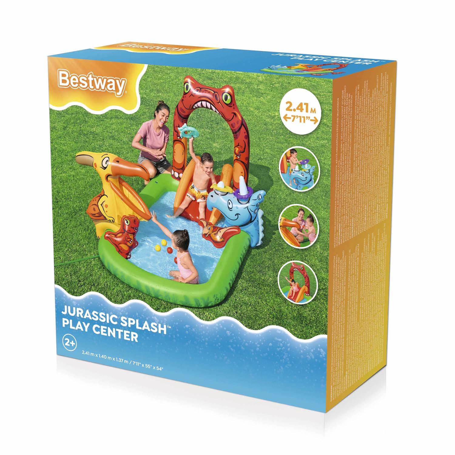 Täispuhutav mänguväljak Jurassic 241 x 140 x 137 cm Bestway 53160 - Image 15
