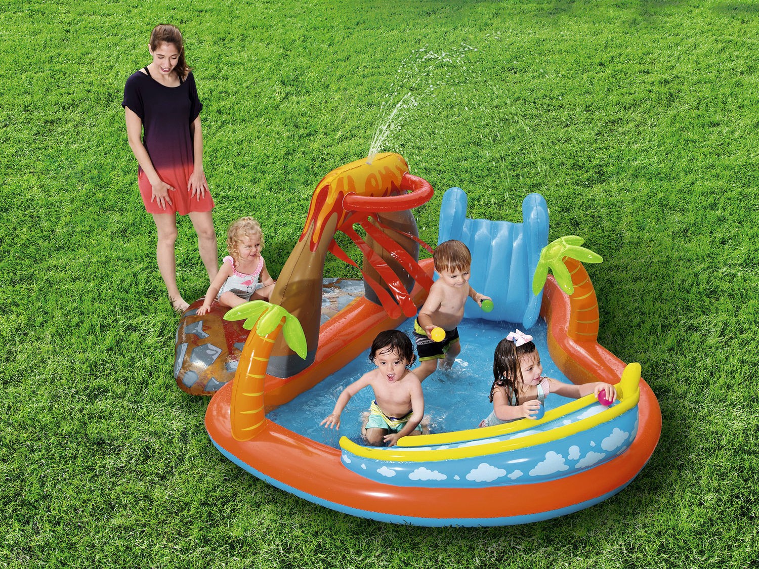 Täispuhutav mänguväljak Lava Lagoon 265 x 265 x 104 cm Bestway 53069 - Image 3