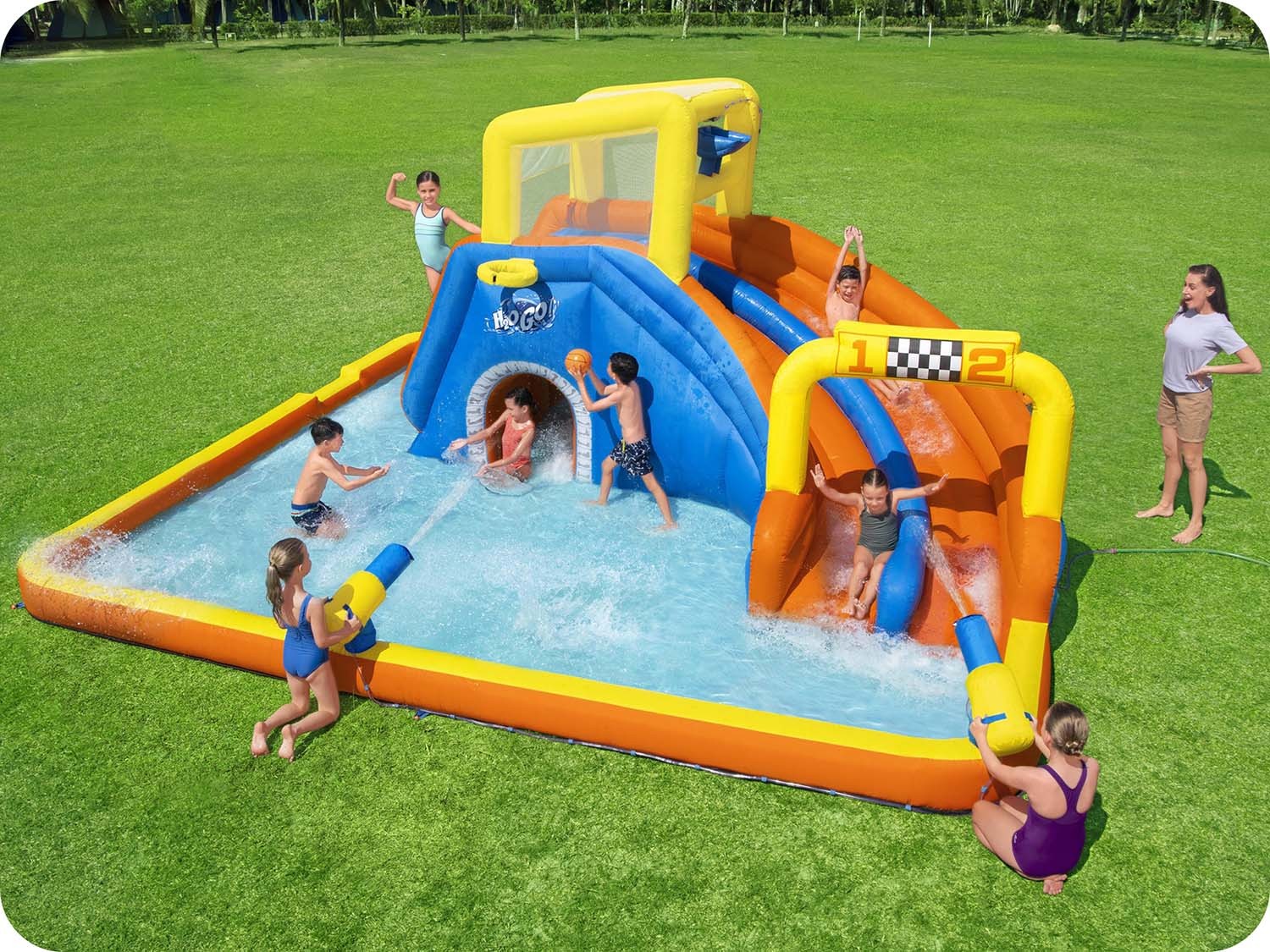 Täispuhutav mänguväljak Mega Park 551 x 502 x 265 cm Bestway 53377 - Image 2