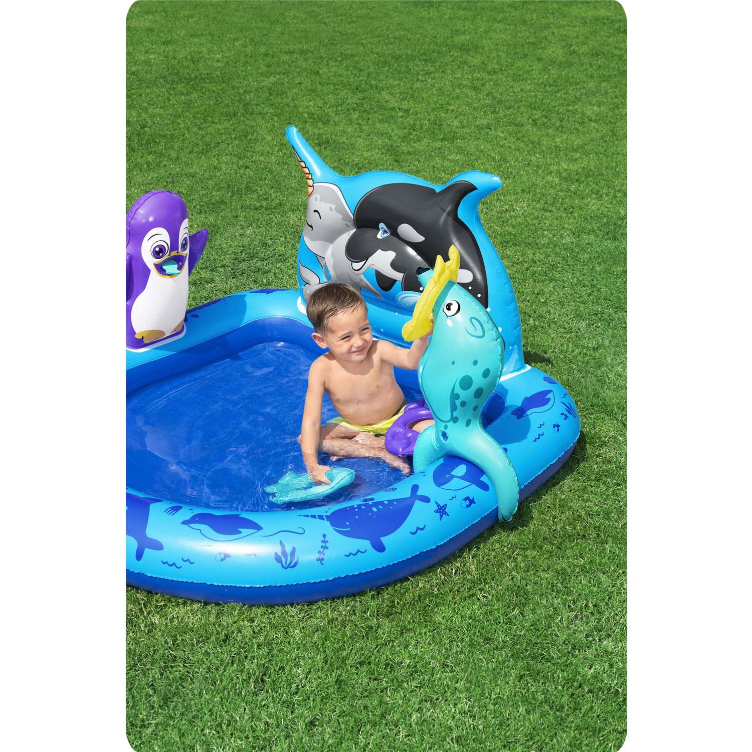 Täispuhutav mänguväljak Polar Pals 134 x 131 x 73 cm Bestway 53156 - Image 12