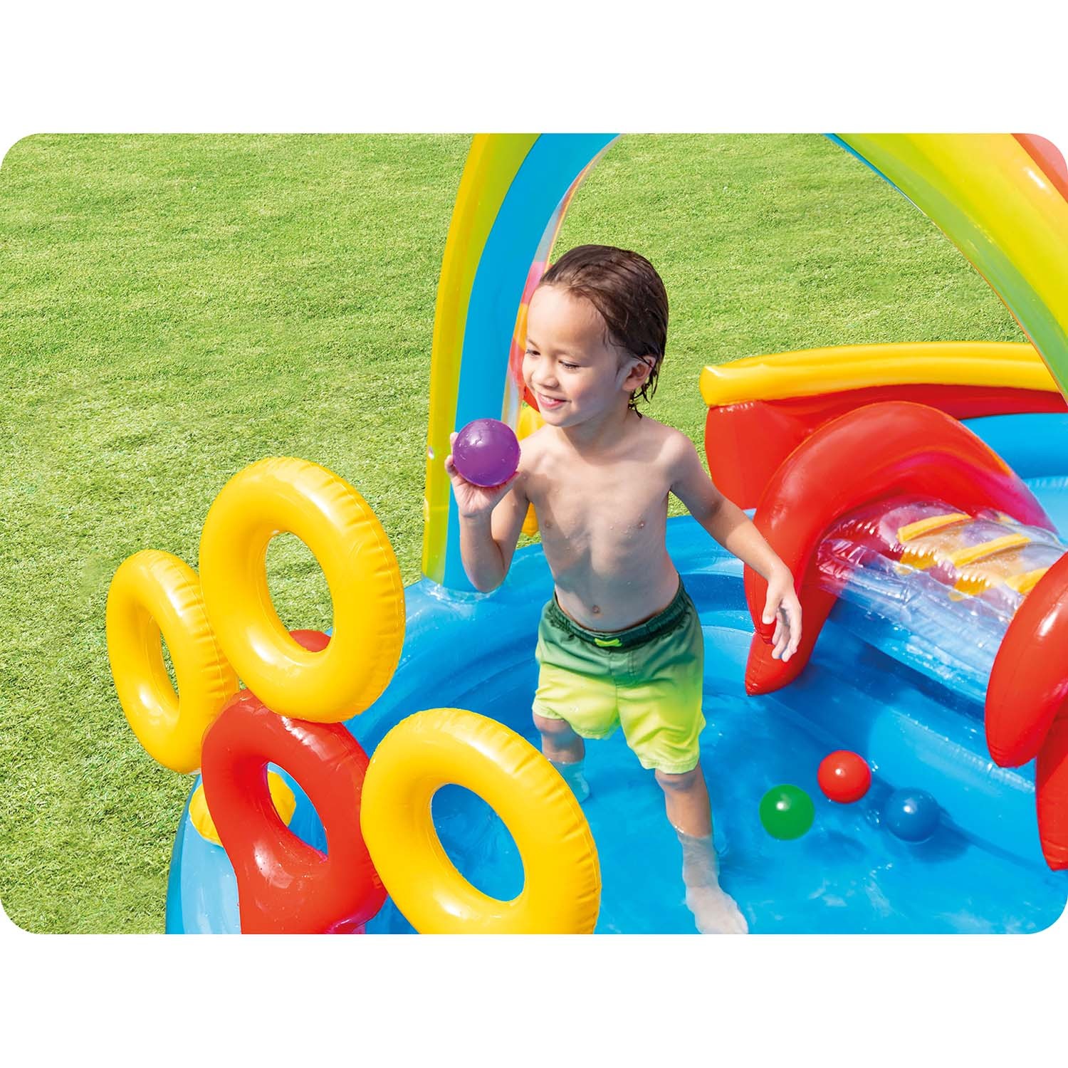 Täispuhutav mänguväljak vikerkaar 297 x 193 x 135 cm INTEX 57453 - Image 4