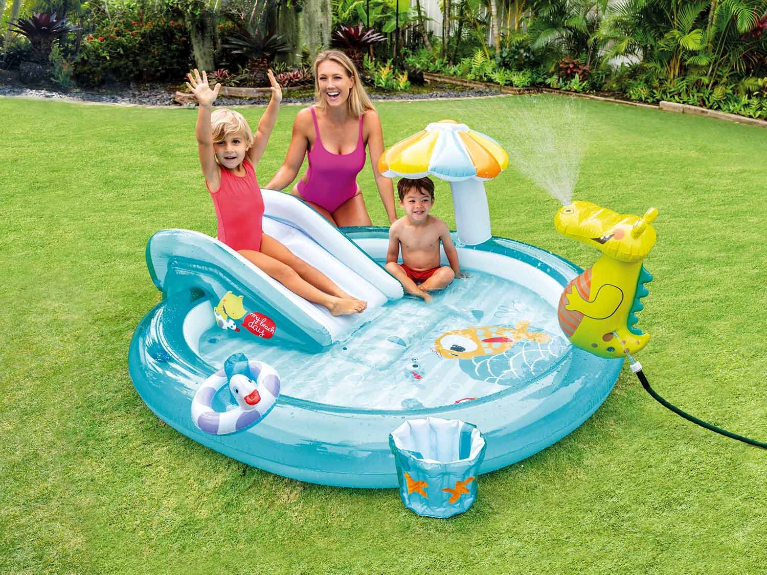 Krokodillide mänguväljak 201x170x84 cm Intex 57165 - Image 2