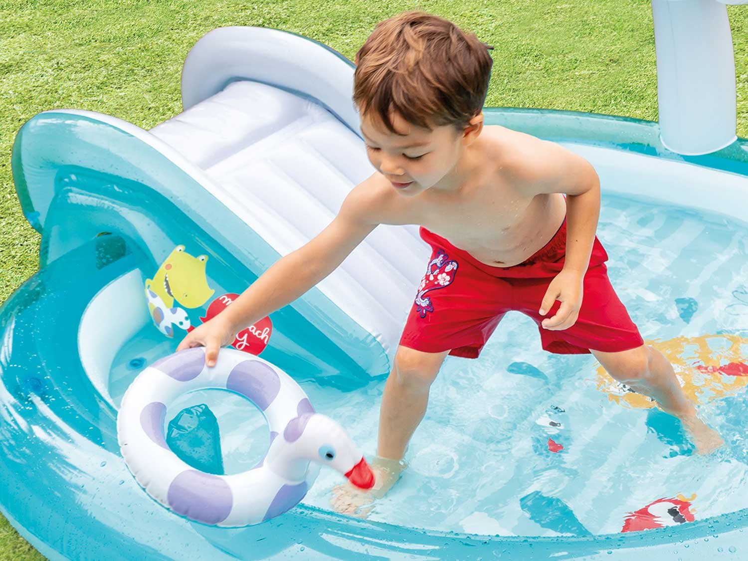 Krokodillide mänguväljak 201x170x84 cm Intex 57165 - Image 3