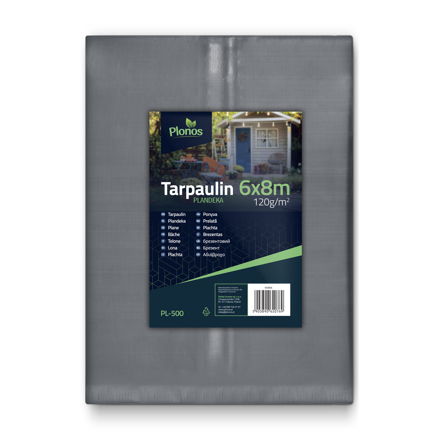 Presenning 600 x 800 cm 120 g/m2 õhuke PL-500 - Image 7