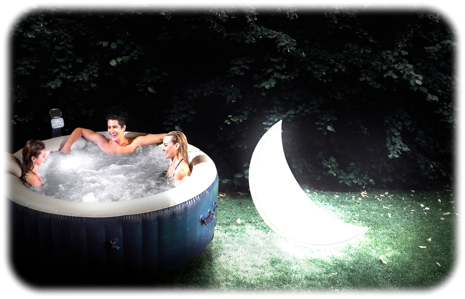 Täispuhutav basseinilamp Moon LED 135 x 89 x 43 cm INTEX 68693 - Image 4