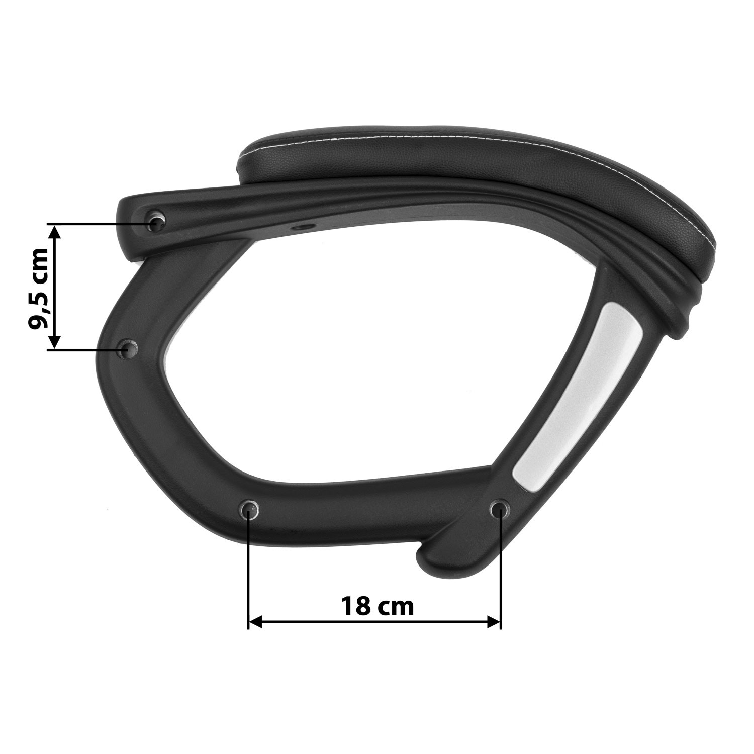 Käetoed tugitoolile 222 mustad - Image 2