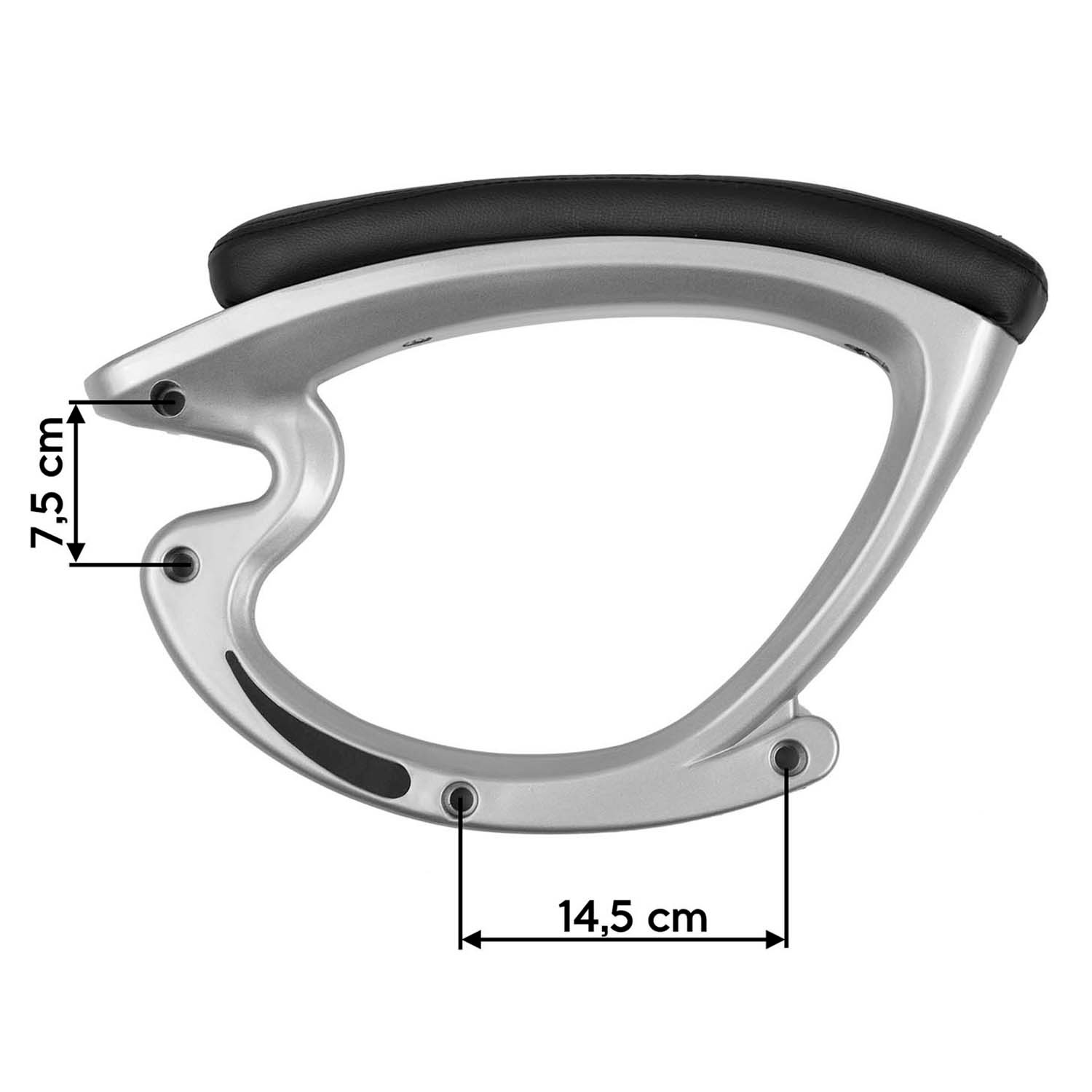 Käetoed tugitoolile 227 mustad - Image 2