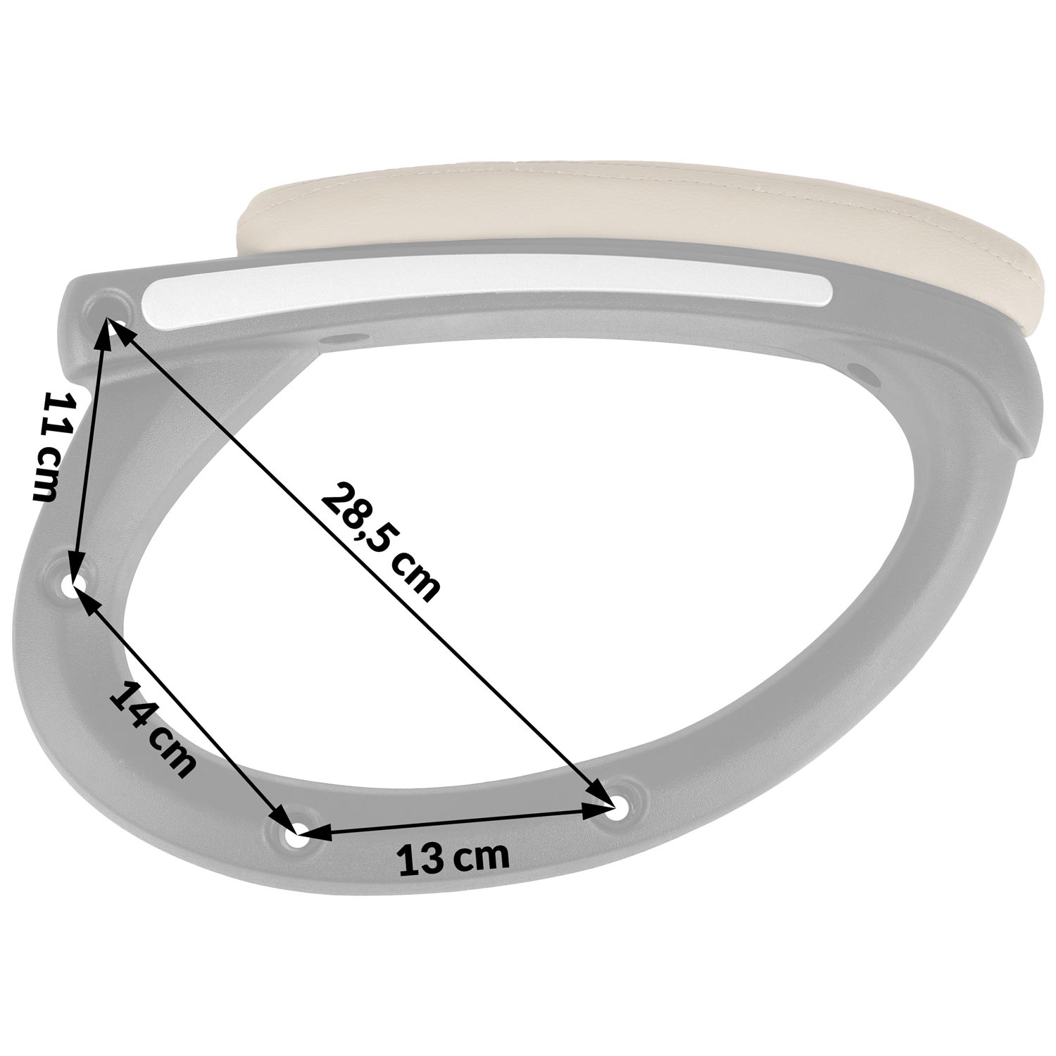 Käetoed Porto tugitoolile, beež - Image 3