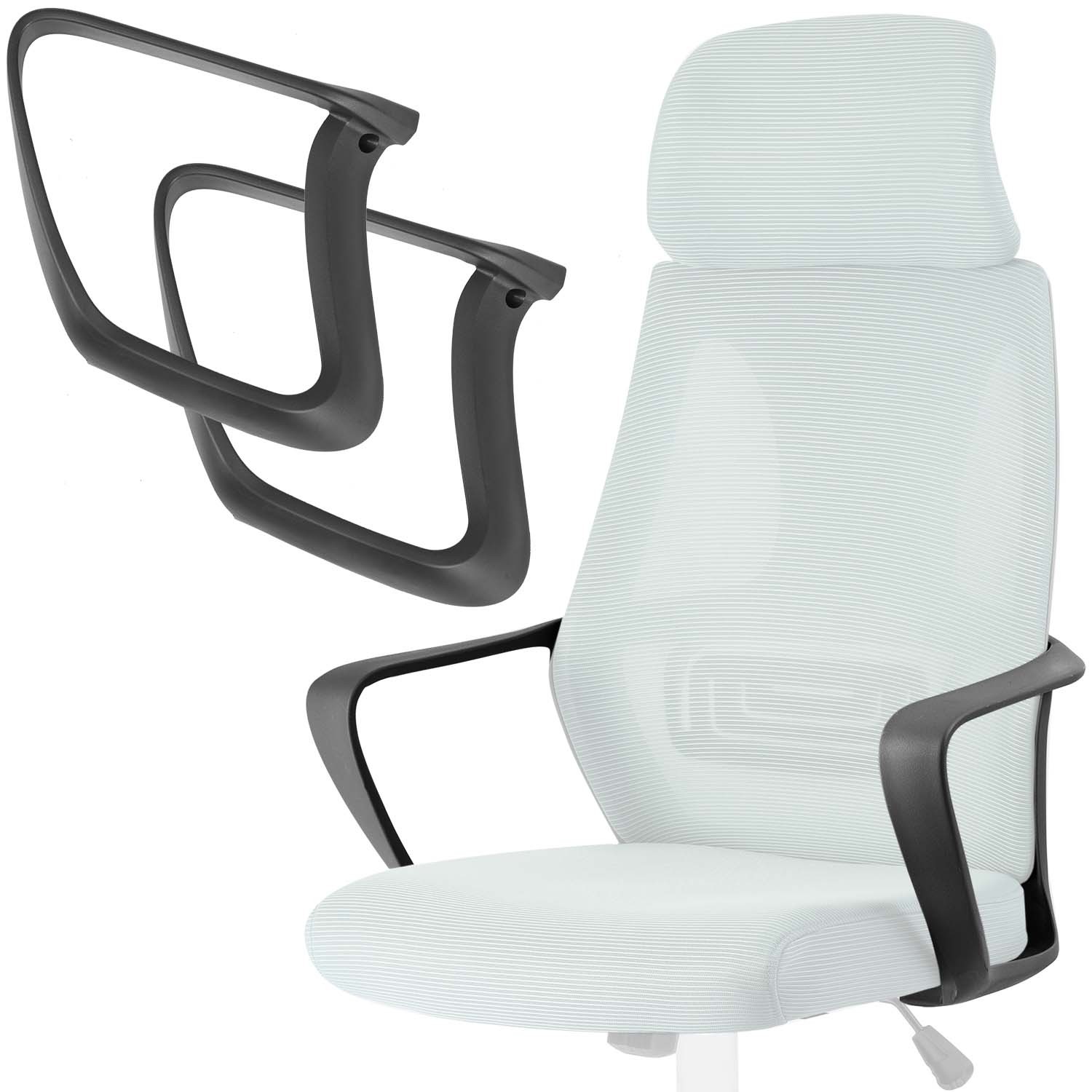 Mustad käetoed Praga tugitoolile