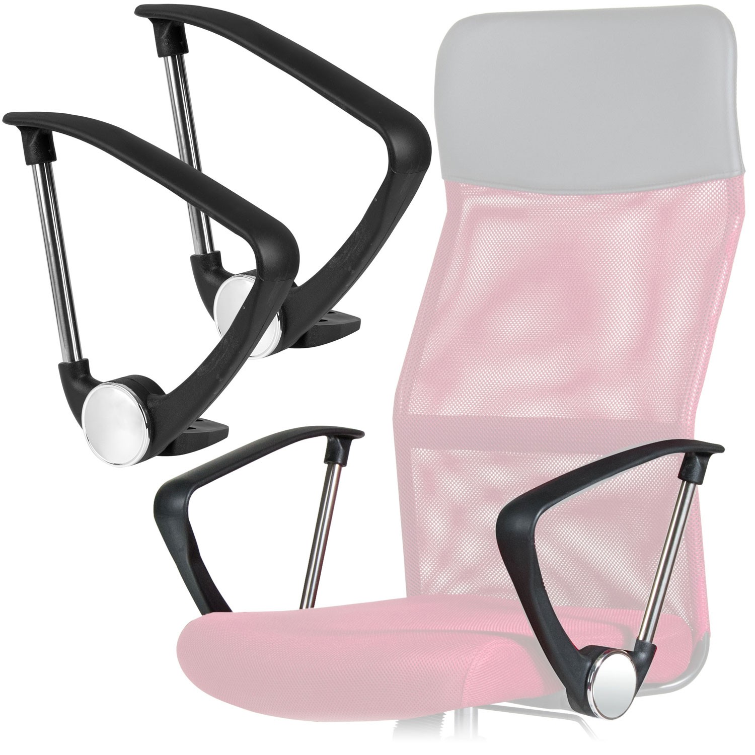 Käetoed Sydney tugitoolile, mustad, 2 tk.